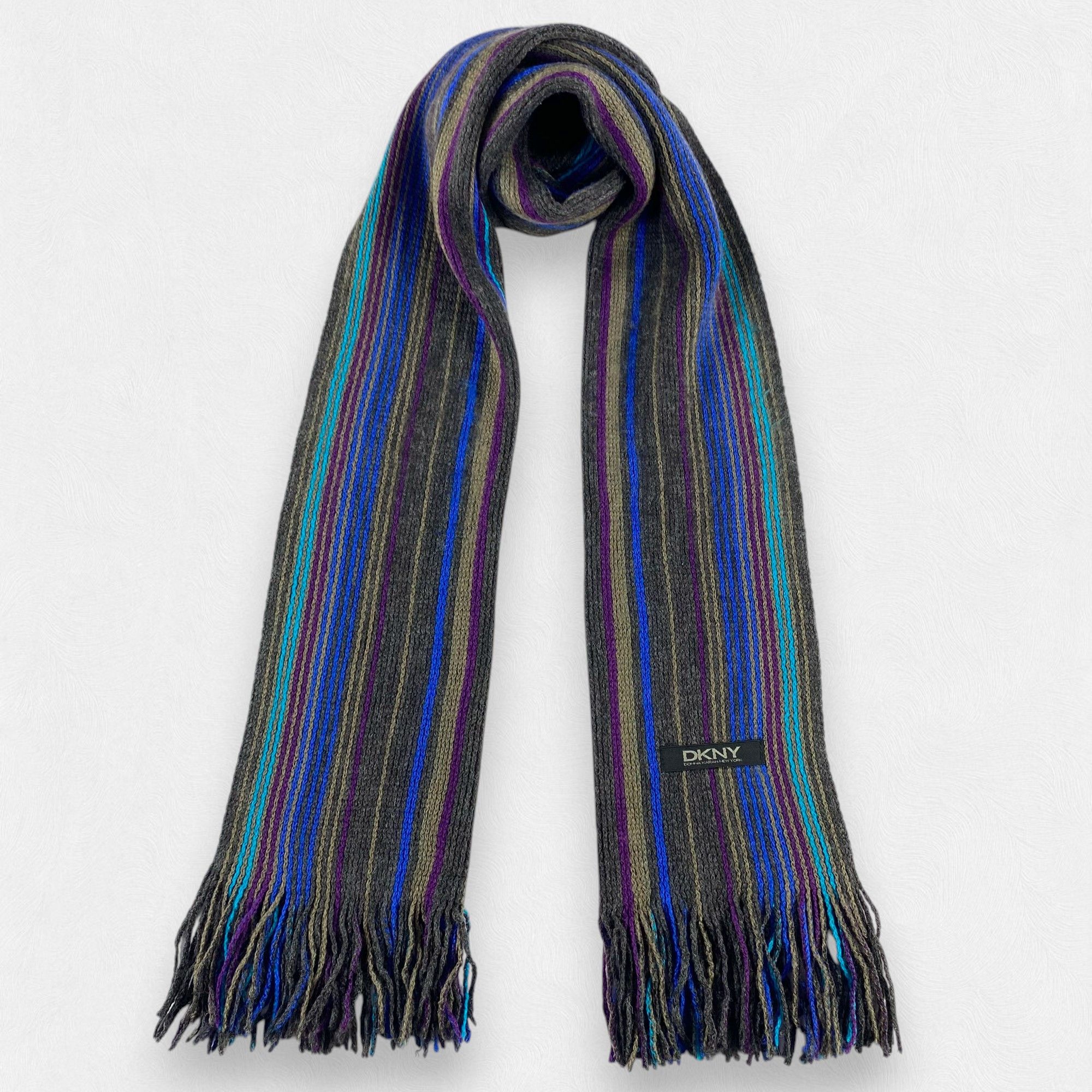 DKNY Vintage DKNY Scarf Neck Wrap Wool Muffler Size ONE SIZE - 1 Thumbnail