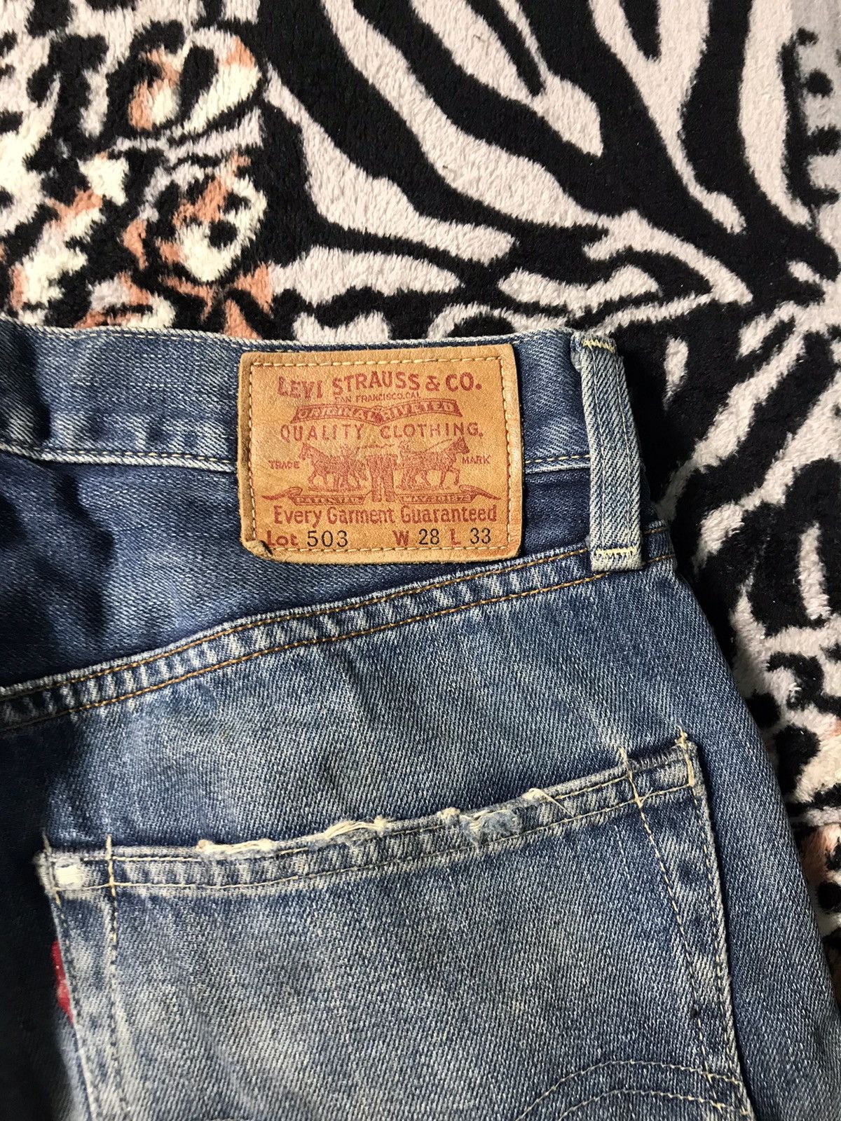 Levi's Vintage Clothing Vintage Levis 503 SelvAge jeans button v23 3381 Size US 29 - 4 Thumbnail