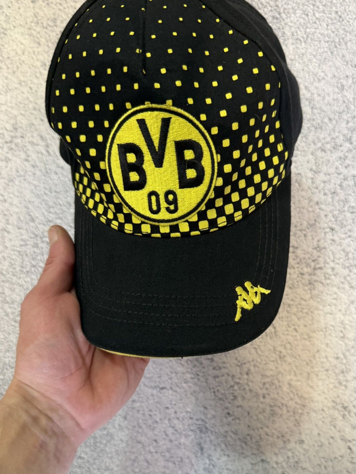 Kappa Vintage Borussia Dortmund BVB 09 Kappa Cap Hat Logo Football Size ONE SIZE - 12 Thumbnail