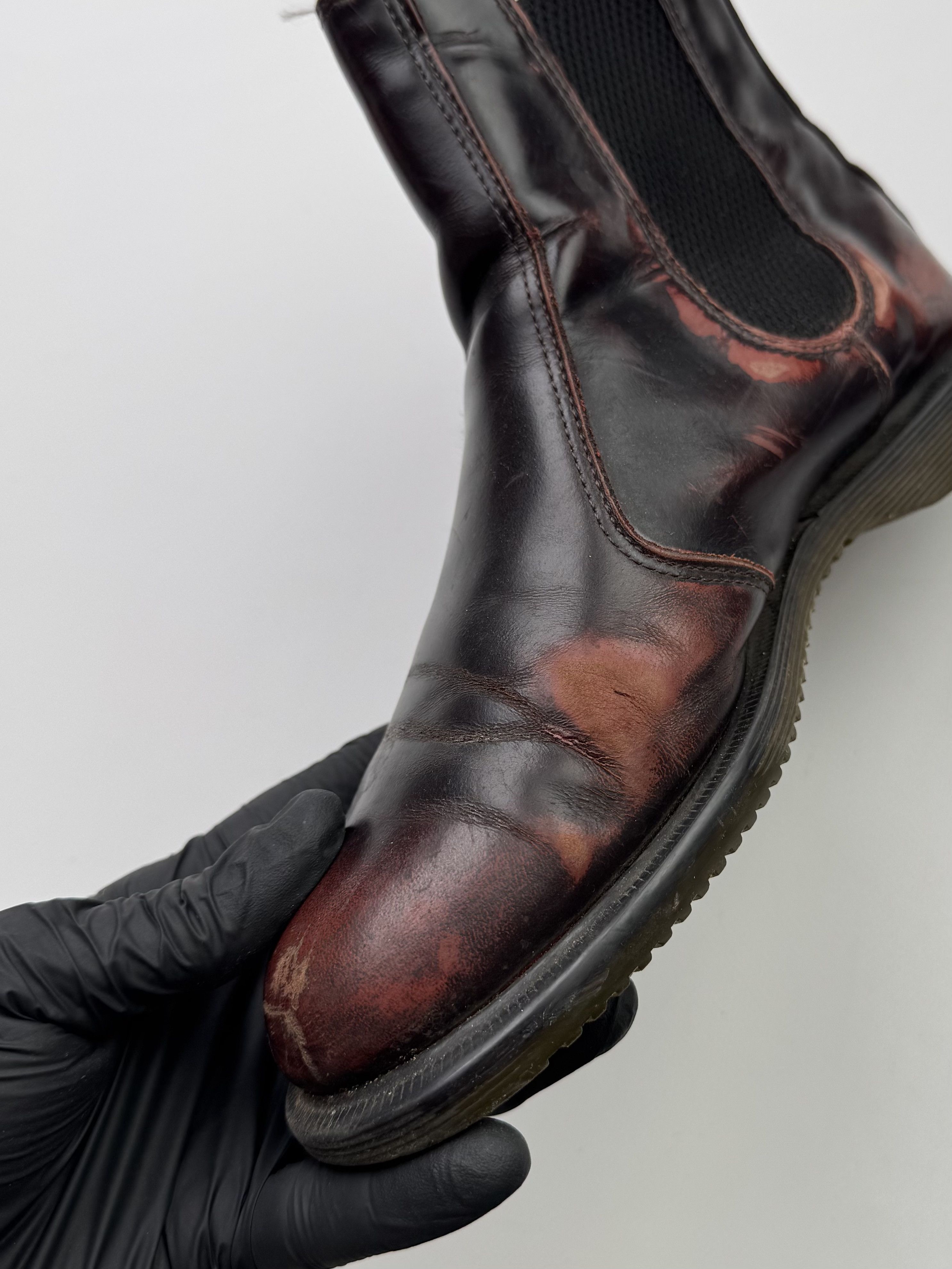 Dr. Martens Dr. Martens Vintage Thrashed Leather Boots (145) Size US 8 / IT 38 - 8 Thumbnail