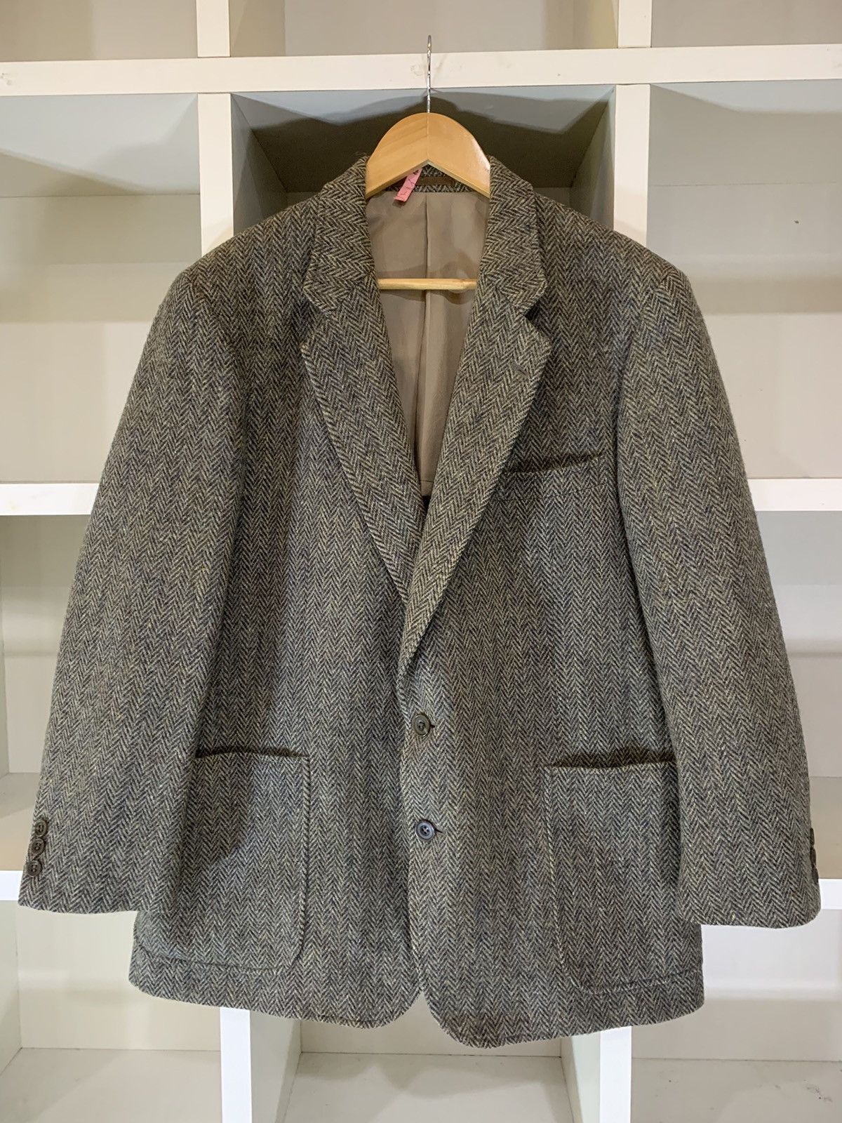 Harris Tweed Vintage Flying Cross x harris tweed wool jacket Size 42L - 1 Thumbnail