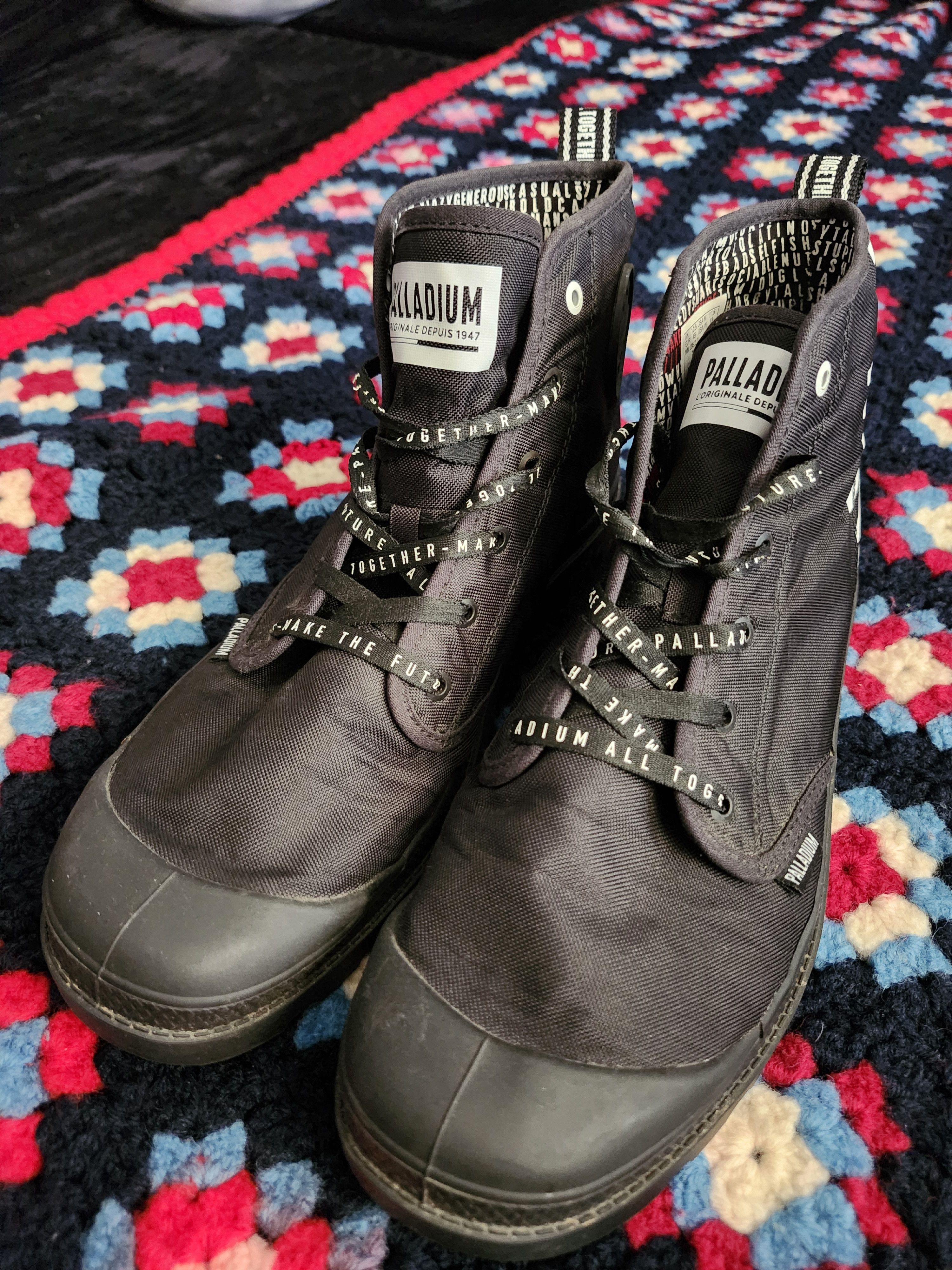 Palladium Palladium Black Pampa Hi Future Boots Size US 11.5 / EU 44-45 - 1 Thumbnail