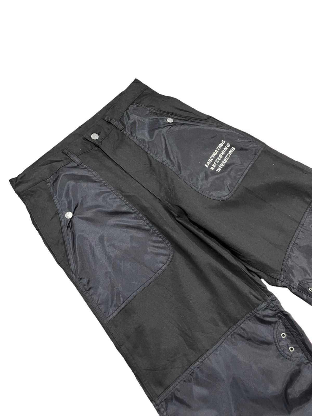 If Six Was Nine Kansai Yamamoto Futuristic Dual Nylon/Cotton Baggy Pants Size US 32 / EU 48 - 7 Thumbnail