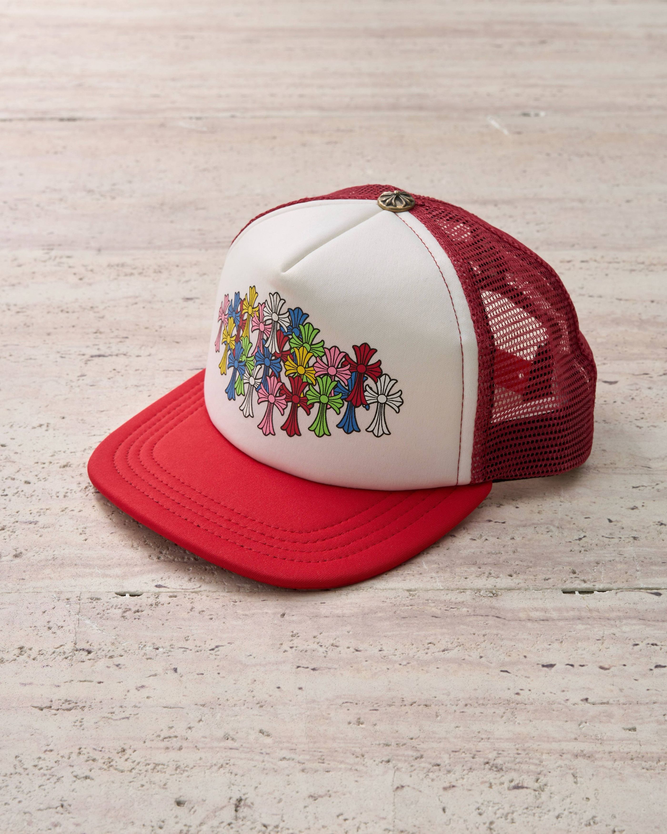 Chrome Hearts Chrome Hearts Multi Color Crosses Trucker Hat