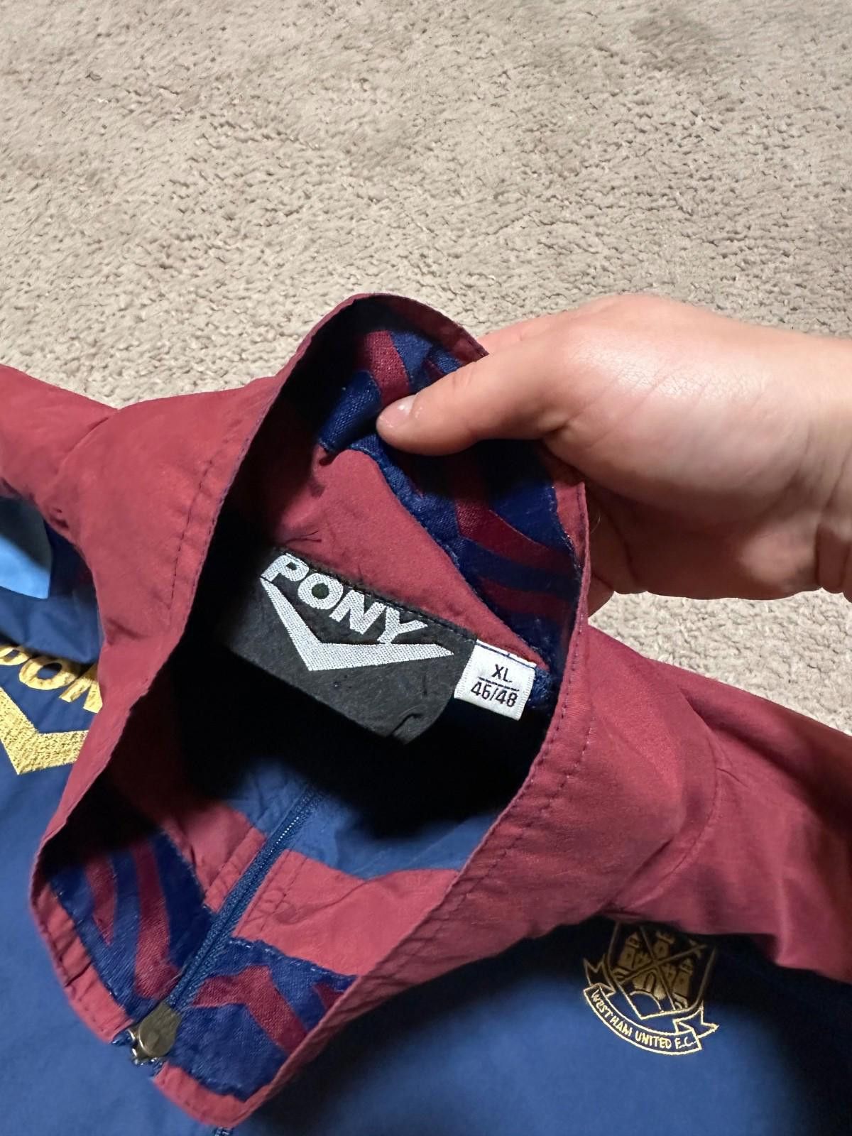 PONY Jacket/Coat 1995-97 West Ham Pony Track Jacket Sz XL Size ONE SIZE - 7 Thumbnail
