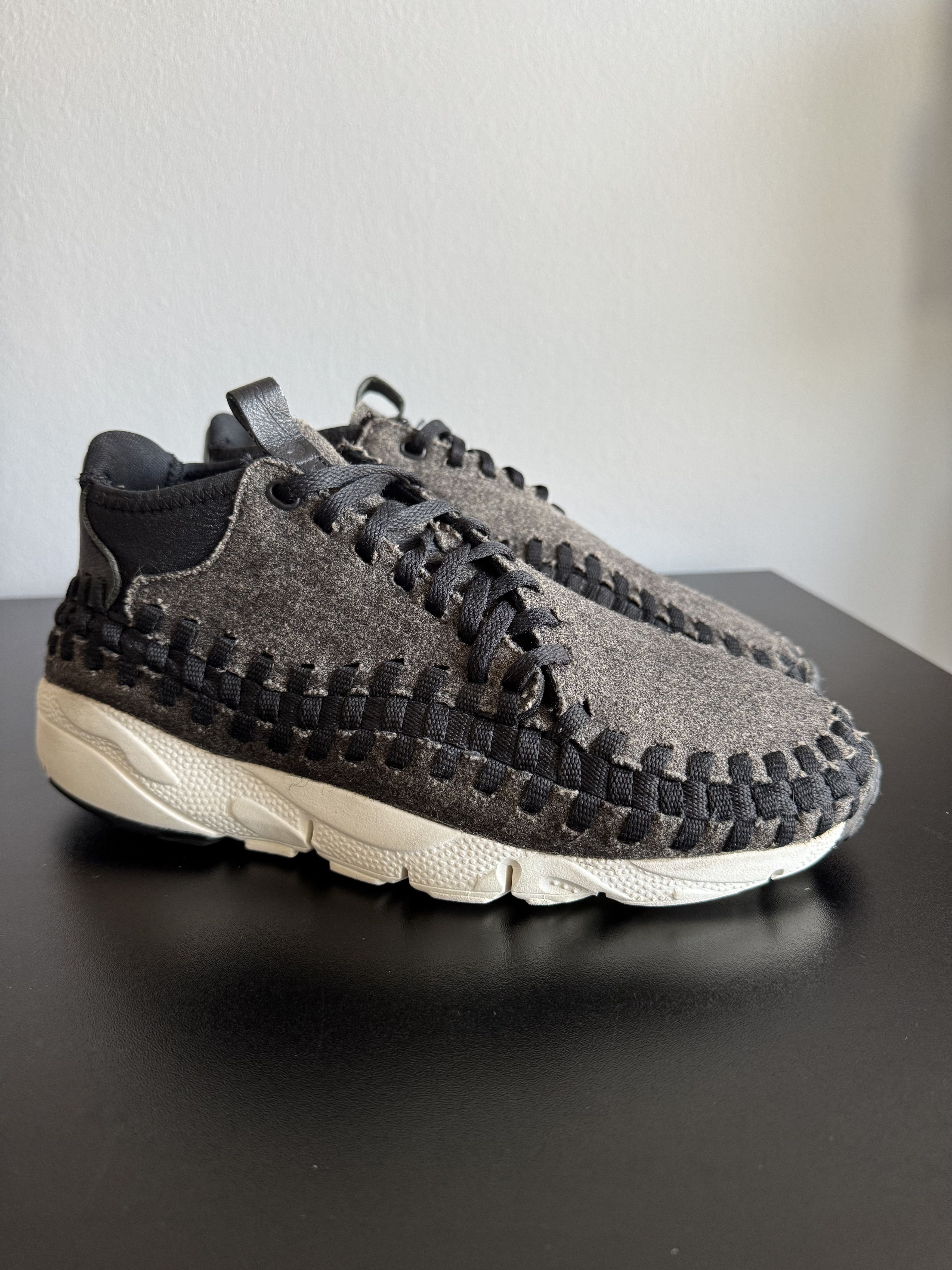 Nike Nike Air Footscape Woven Chukka SE Black/Black-Ivory wool Size US 9.5 / EU 42-43 - 3 Thumbnail
