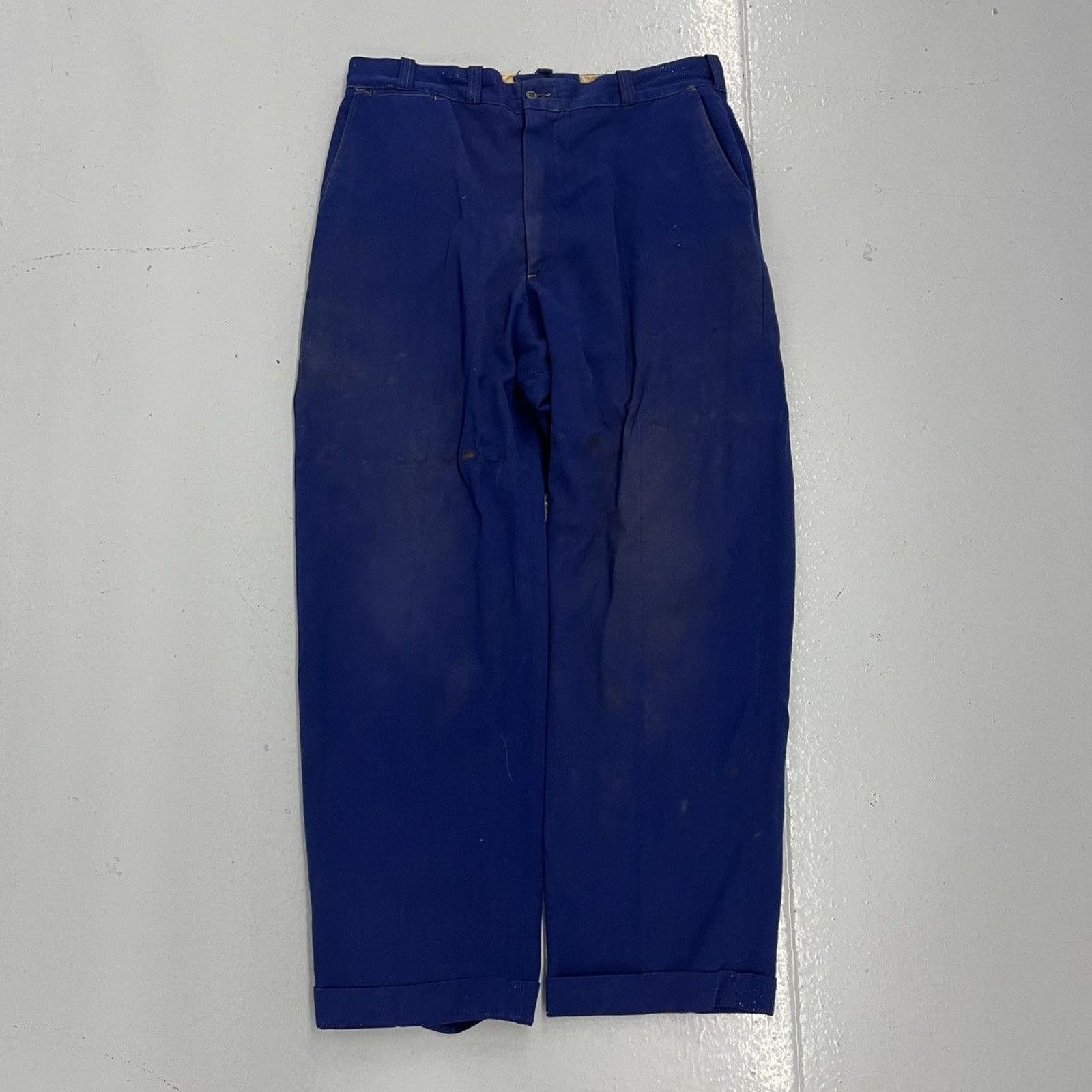 Other Vintage 50s Riverside Blue Rayon Workwear Chinos 34x29 Size US 34 / EU 50 - 1 Thumbnail
