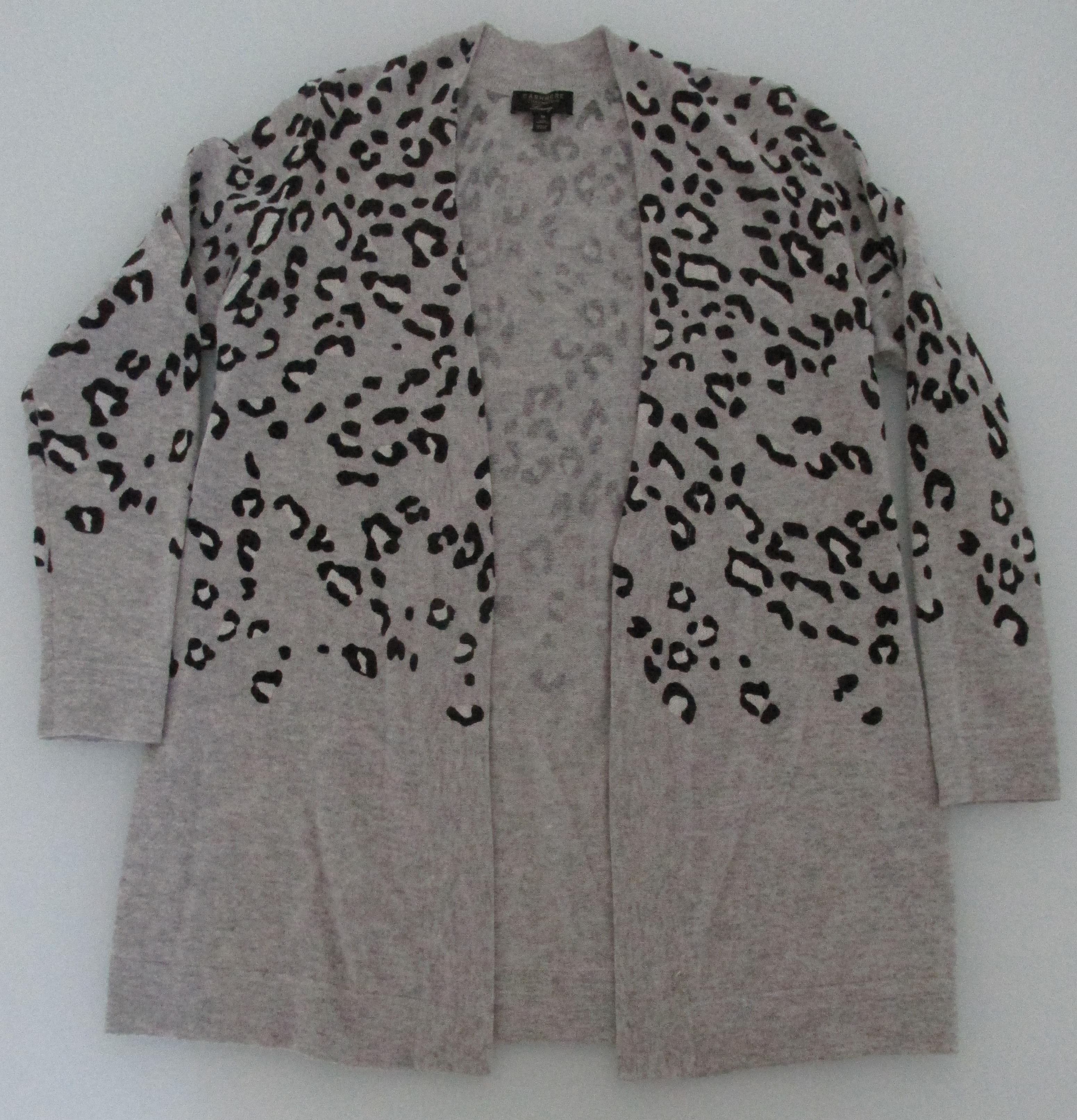 Charter Club Open Front Cardigan Cashmere Sweater Medium