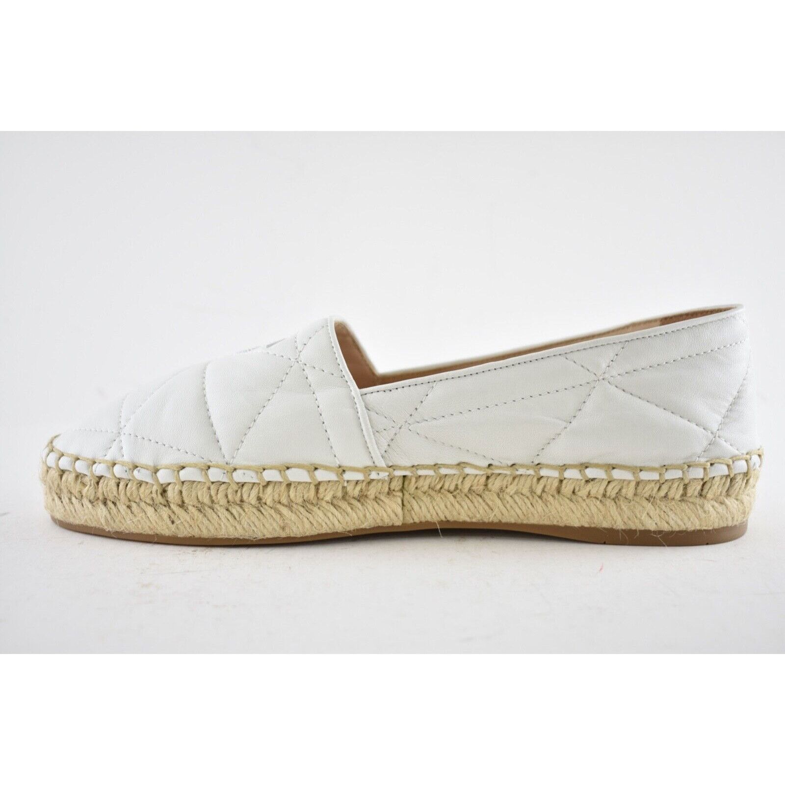 Prada Prada Bianco White Nappa Leather Tonal Logo Slip On Size US 7.5 / IT 37.5 - 8 Thumbnail