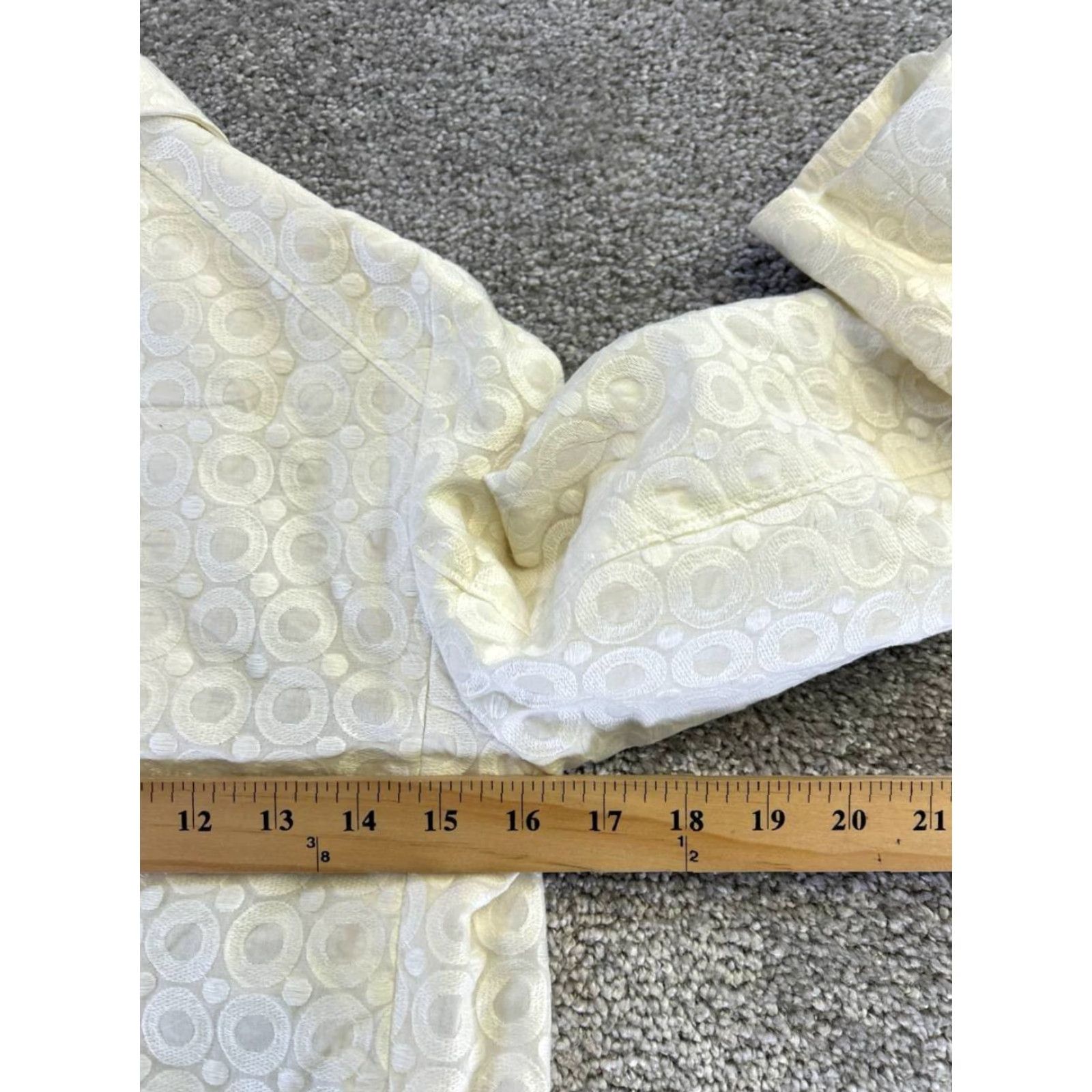 Akris Akris Jacket Womens 3 Ivory Cotton Size XS / US 0-2 / IT 36-38 - 7 Thumbnail