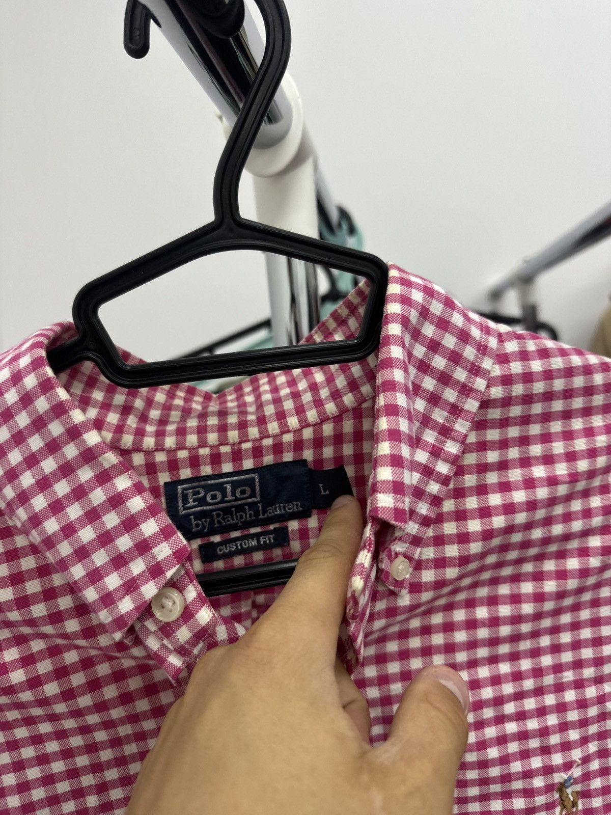 Polo Ralph Lauren Polo Ralph Lauren Stripped Purple White Shirt Horse Vintage Size US L / EU 52-54 / 3 - 6 Thumbnail