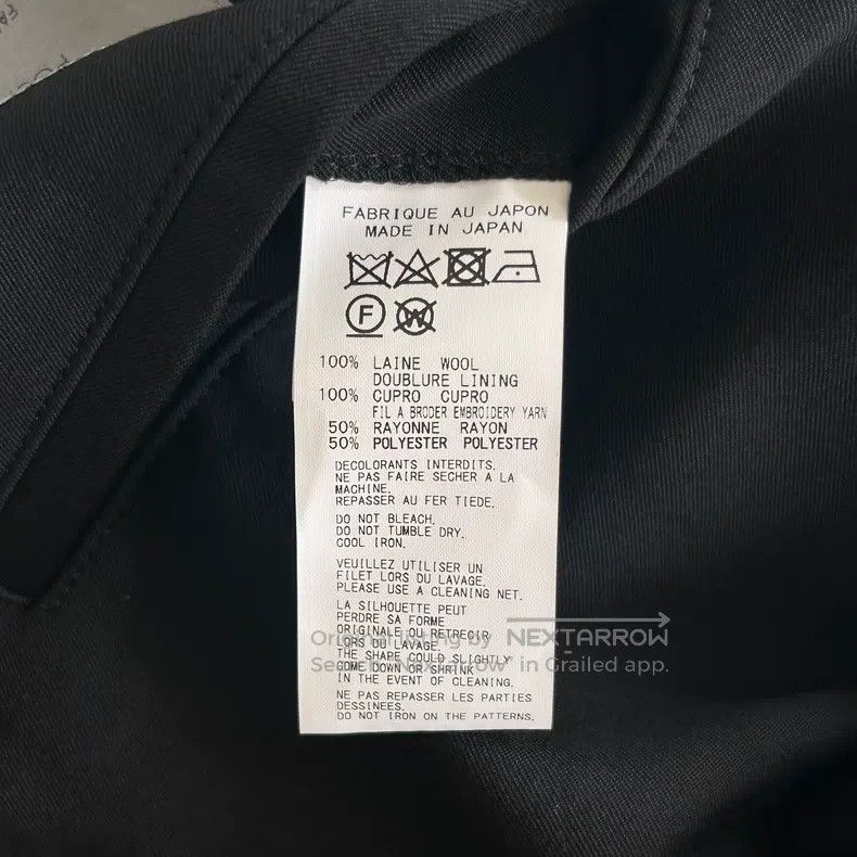 Yohji Yamamoto YOHJI YAMAMOTO White Crow Embroidered Double-Layer Coat Size US M / EU 48-50 / 2 - 8 Thumbnail