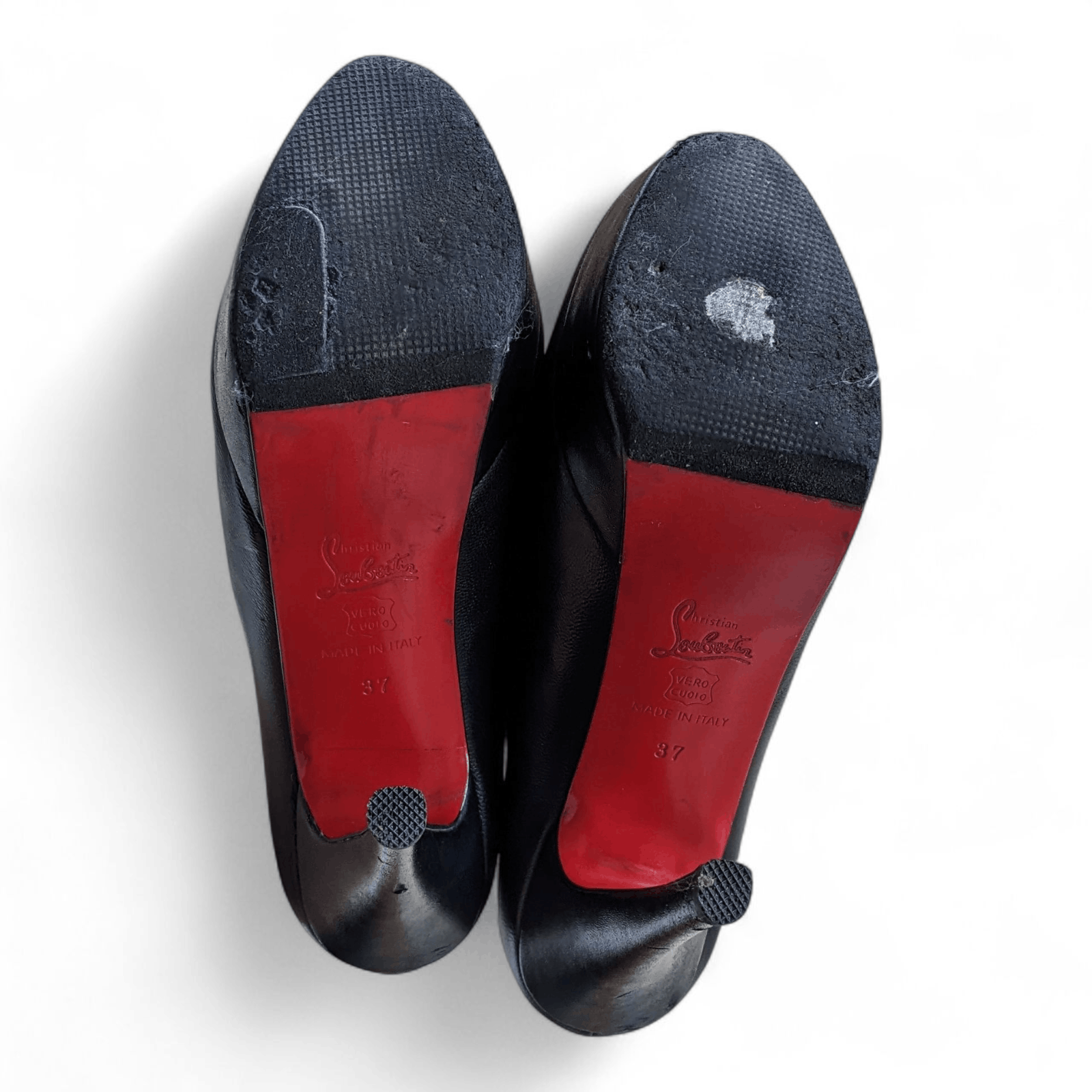 Christian Louboutin Christian Louboutin Black Leather Heels (Size 37) Size US 7 / IT 37 - 10 Thumbnail
