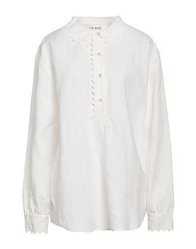 image of Saint Laurent Paris Oc11Z10524 Linen Shirts In White, Women's (Size Medium)