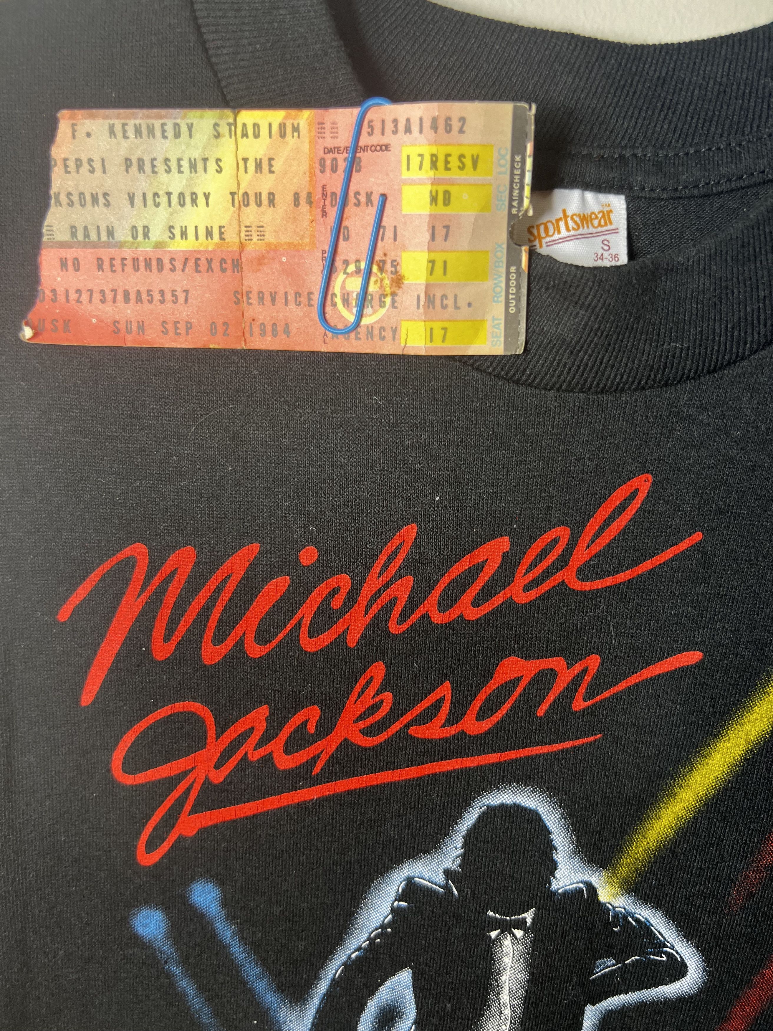Vintage NEW Vintage 1984 Michael Jackson Victory Tour T-Shirt Size US S / EU 44-46 / 1 - 5 Thumbnail