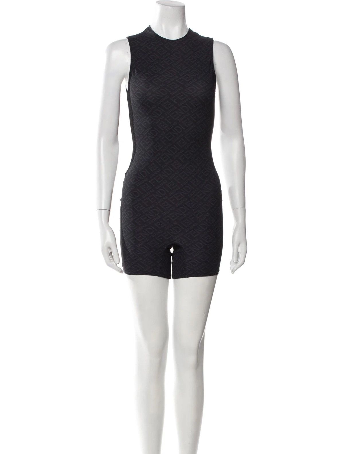 Fendi Fendi x SKIMS Monogram Mid Thigh Bodysuit Romper Onesie Size S / US 4 / IT 40 - 21 Thumbnail