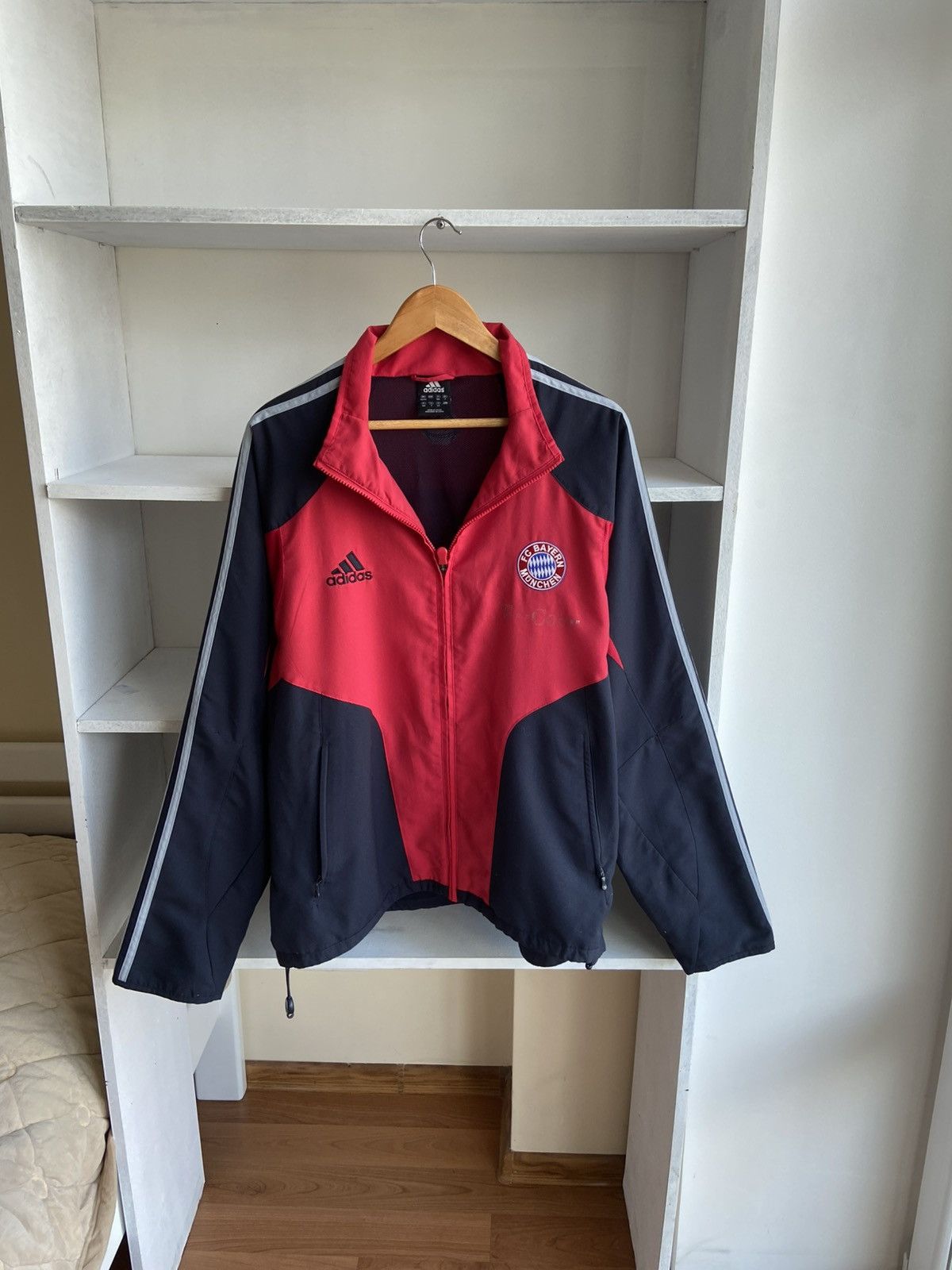 Adidas Vintage Adidas Bayern Munich Football Track Jacket 00s Size US L / EU 52-54 / 3 - 1 Thumbnail