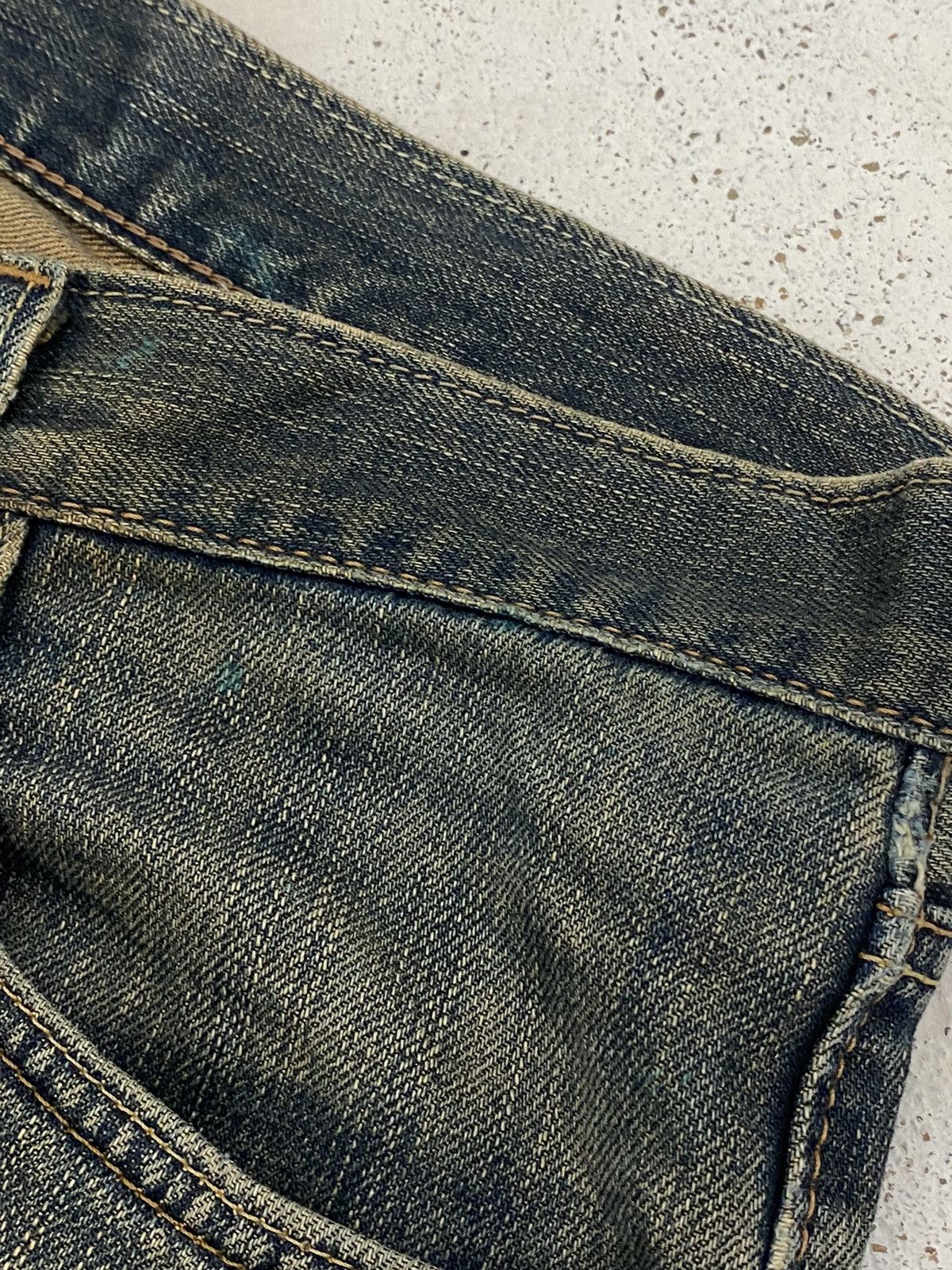 Edwin × Japanese Brand Edwin 404 Denim Baggy Loose Fit Washed Distressed Size US 32 / EU 48 - 13 Thumbnail