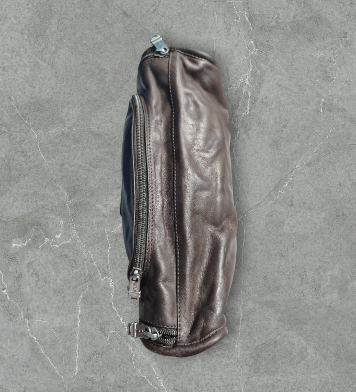 Tumi Tumi - Brown Leather Toiletry Clutch Bag Size ONE SIZE - 7 Thumbnail