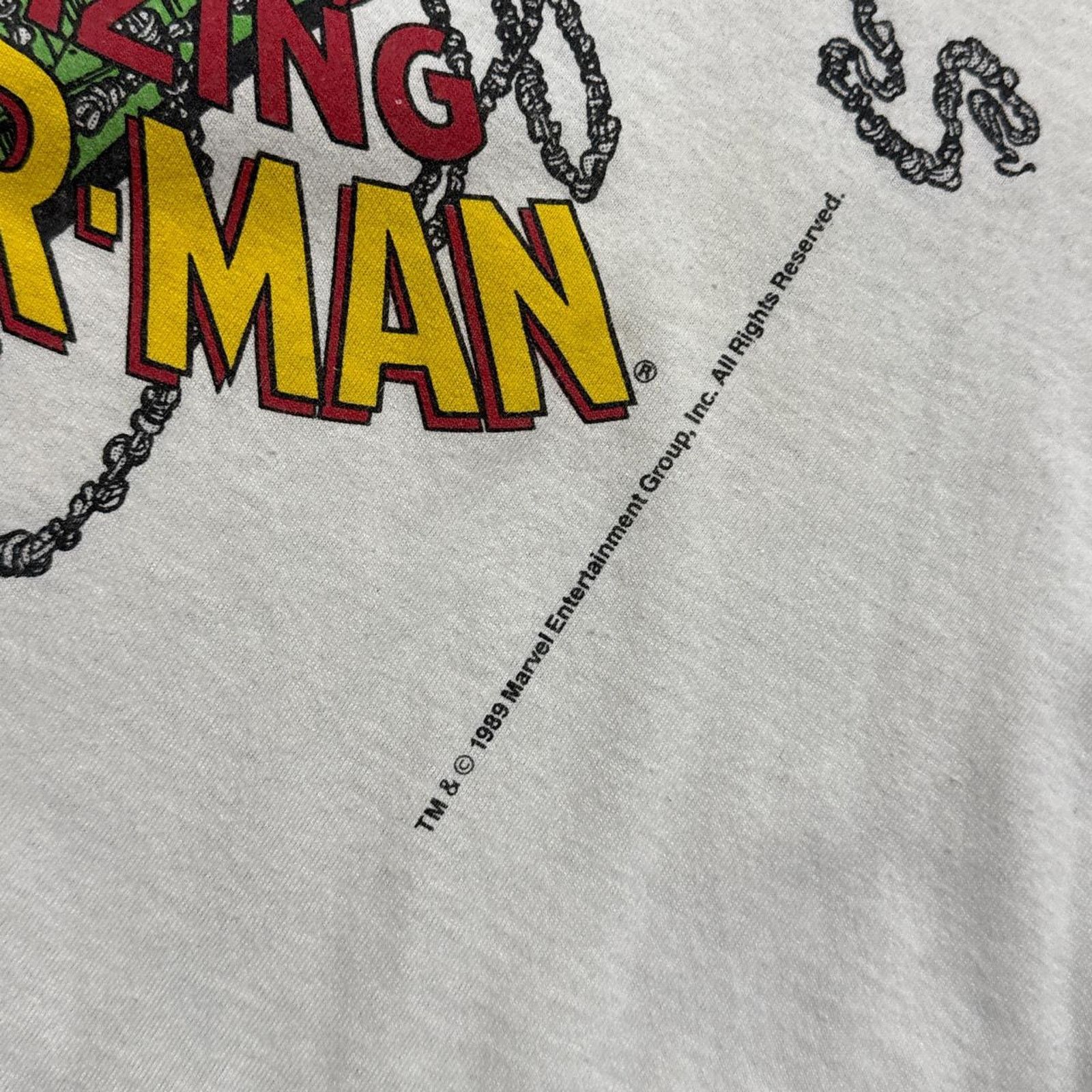 Vintage Marvel The Amazing Spider-Man Vintage 80s Graphic T-Shirt Size US L / EU 52-54 / 3 - 3 Thumbnail