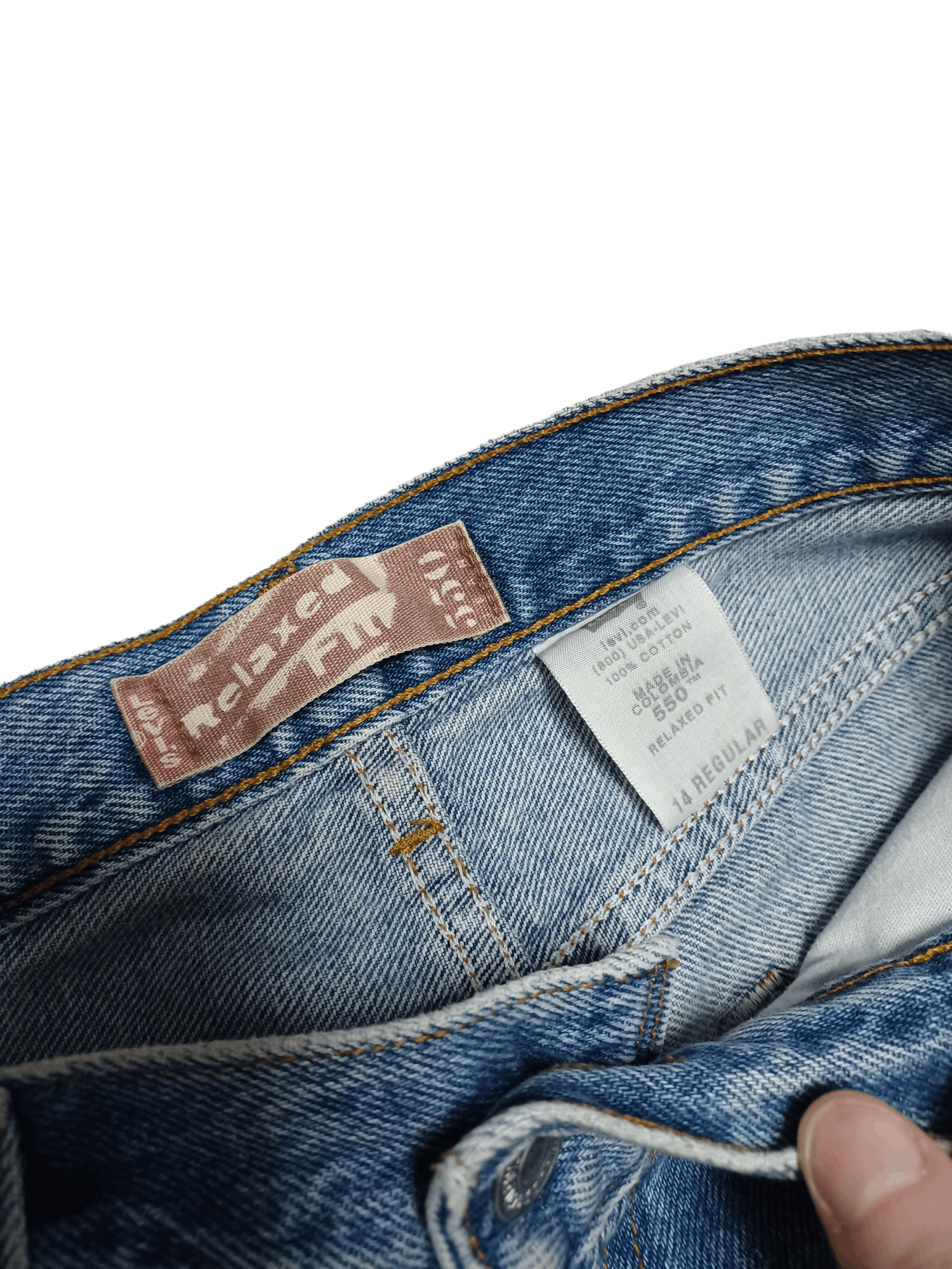 Levi's Vintage Clothing LEVIS 550 VINTAGE RELAXED FIT LADY`S W27 L27 JEANS Size 27" / US 4 / IT 40 - 4 Thumbnail