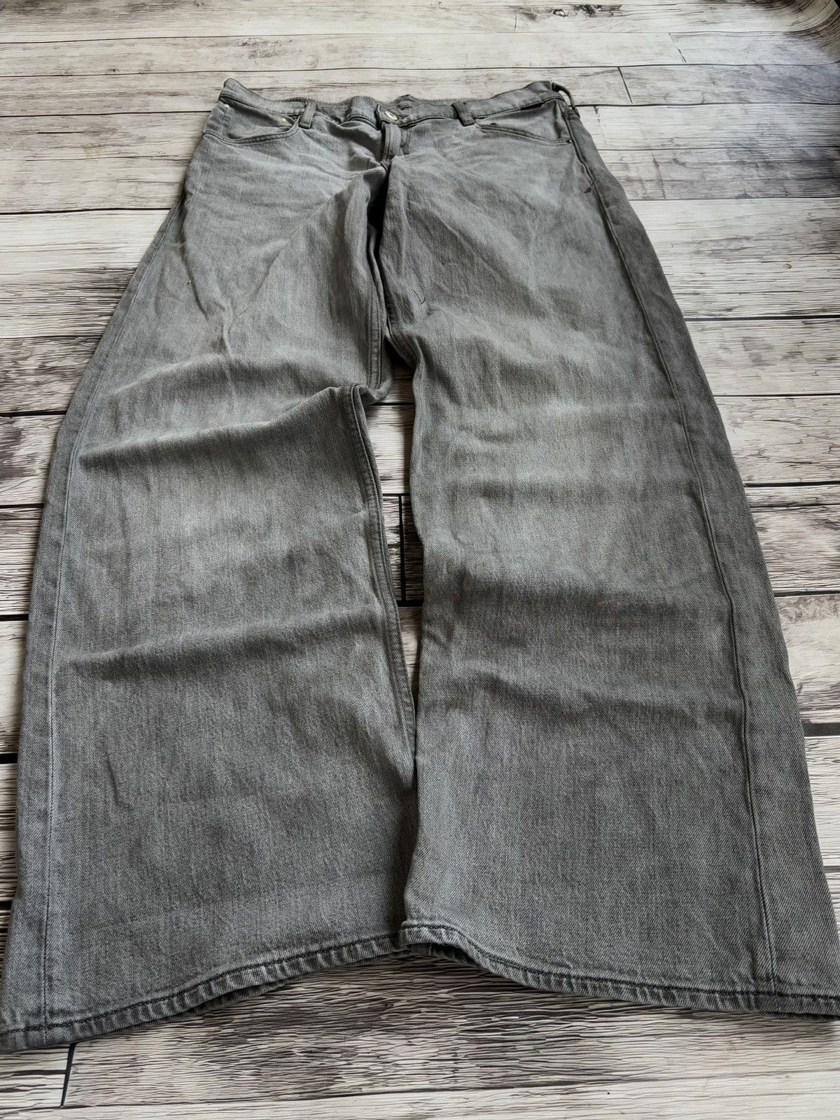 CRAZY Baggy Rap sk8 Jnco Style Washed Jeans y2k