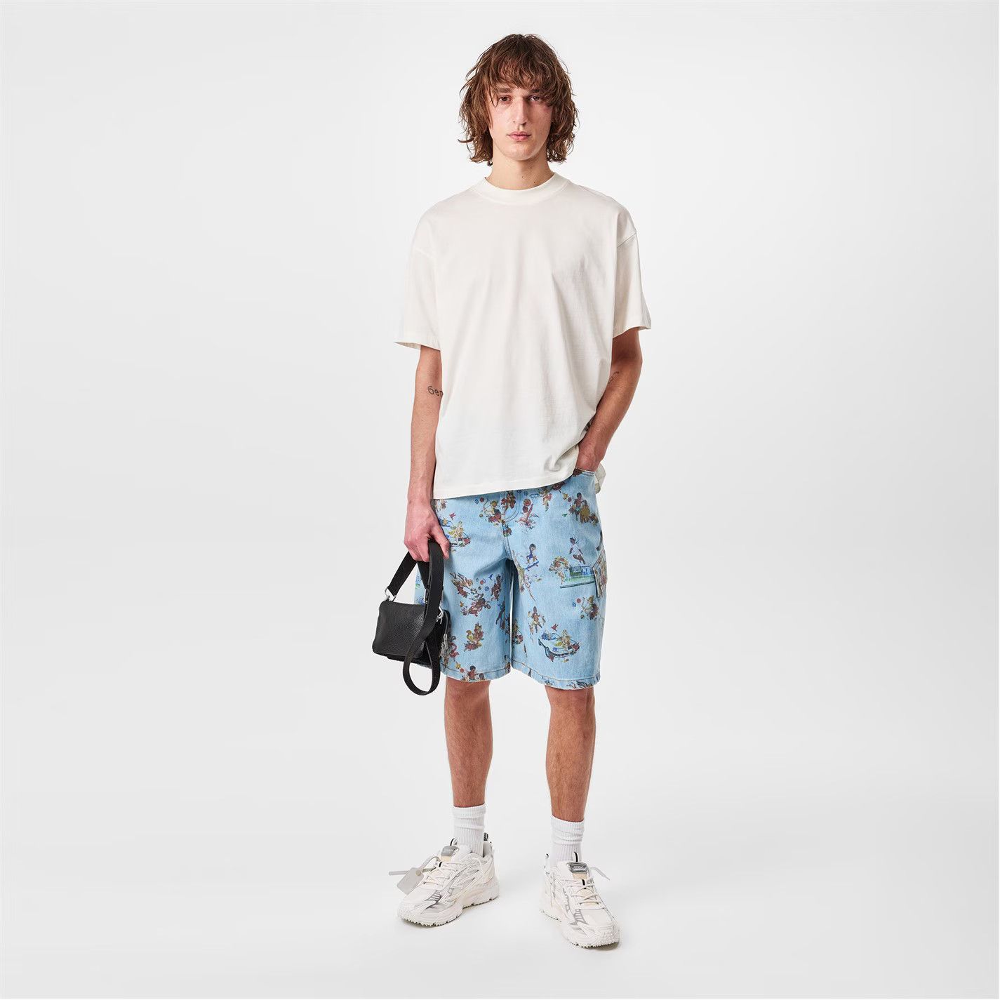 Off-White o1g2r1mq0326 Low Rise Denim Shorts in Multicolor Size US 32 / EU 48 - 6 Thumbnail