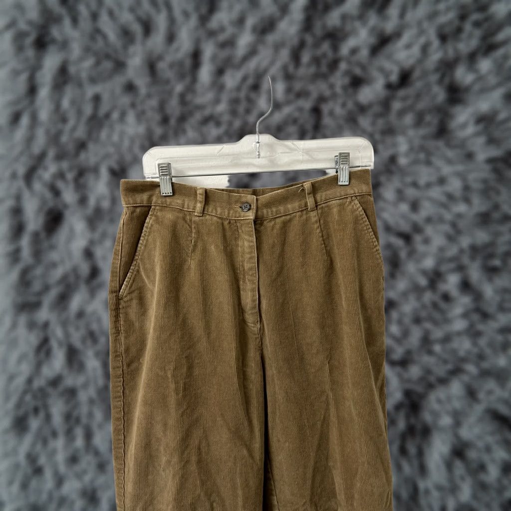 Vintage LL Bean Corduroy Pants Womens Sz 10 30x30 Brown YKK Pockets Trousers Khakis Regular Solid 90s City Preppy Mens Womens Girls Boys Size 32" / US 10 / IT 46 - 1 Thumbnail