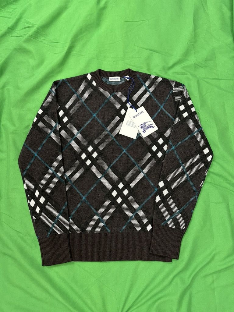 Burberry Tartan Wool Pullover