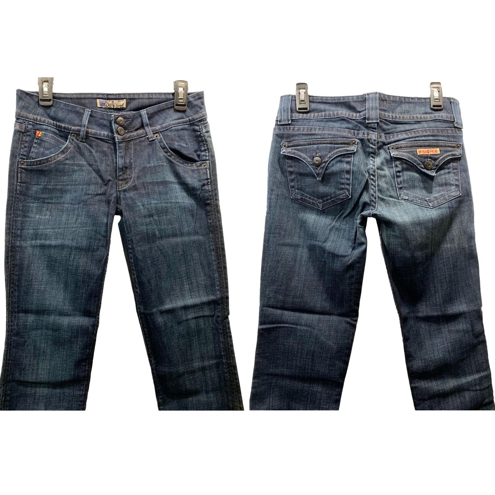 Hudson Hudson Dark Blue Signature Straight Leg Ankle Jeans size 27 Size 27" / US 4 / IT 40 - 3 Thumbnail
