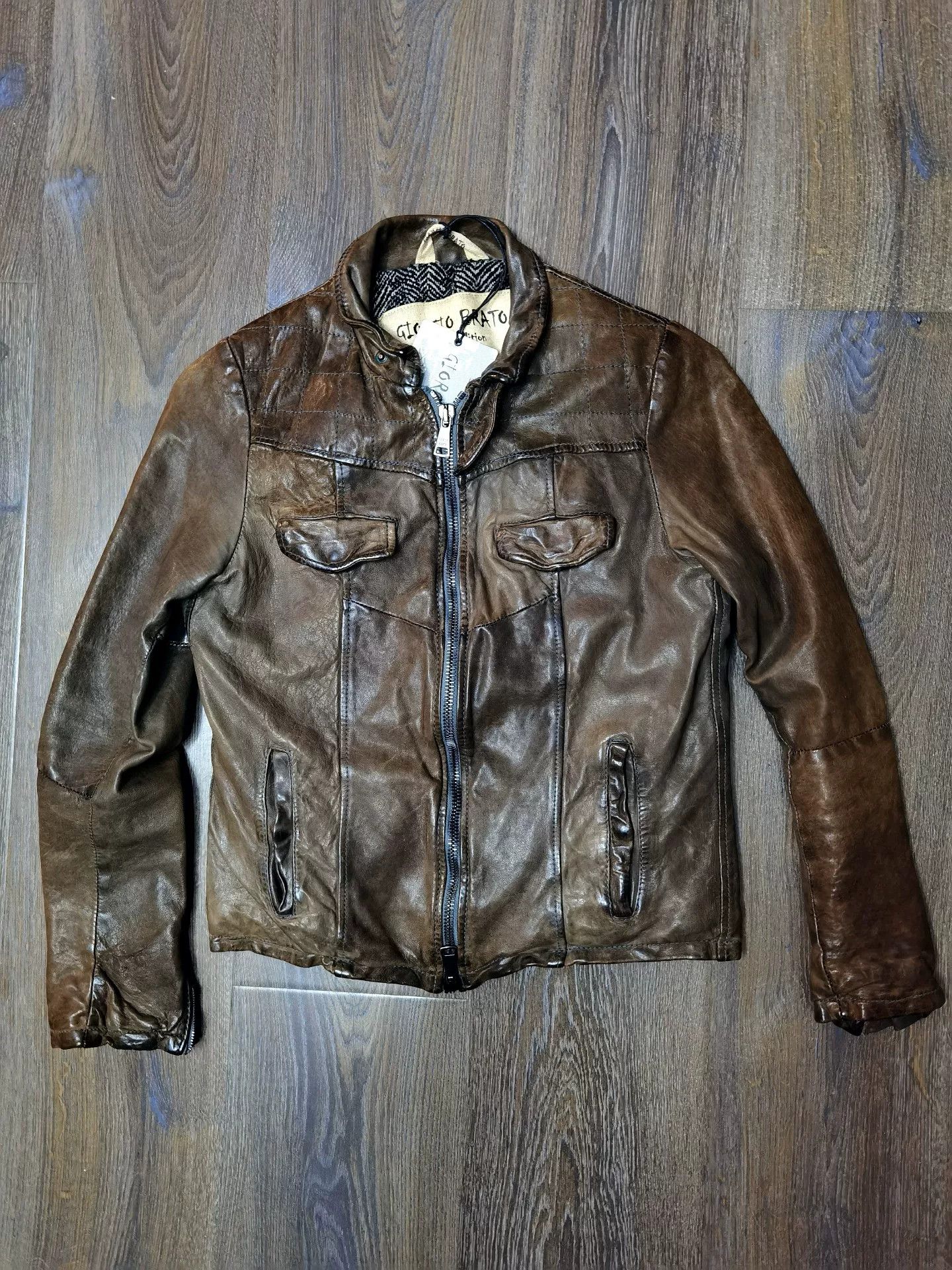 Giorgio Brato Giorgio Brato Leather Jacket Size US S / EU 44-46 / 1 - 1 Thumbnail
