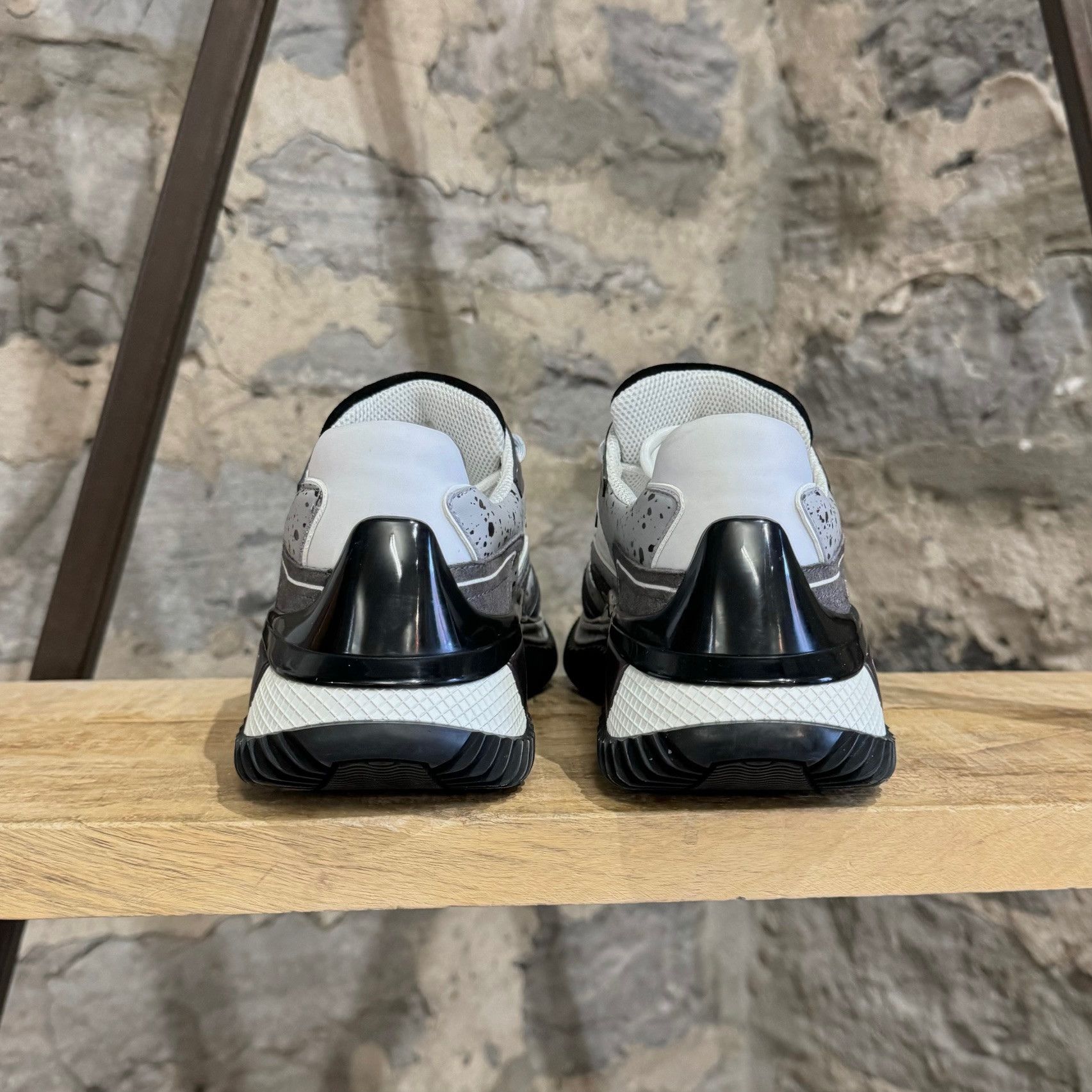 Valentino Valentino VLTN Wade Runner Black White Grey Sneakers Size US 7 / EU 40 - 6 Thumbnail