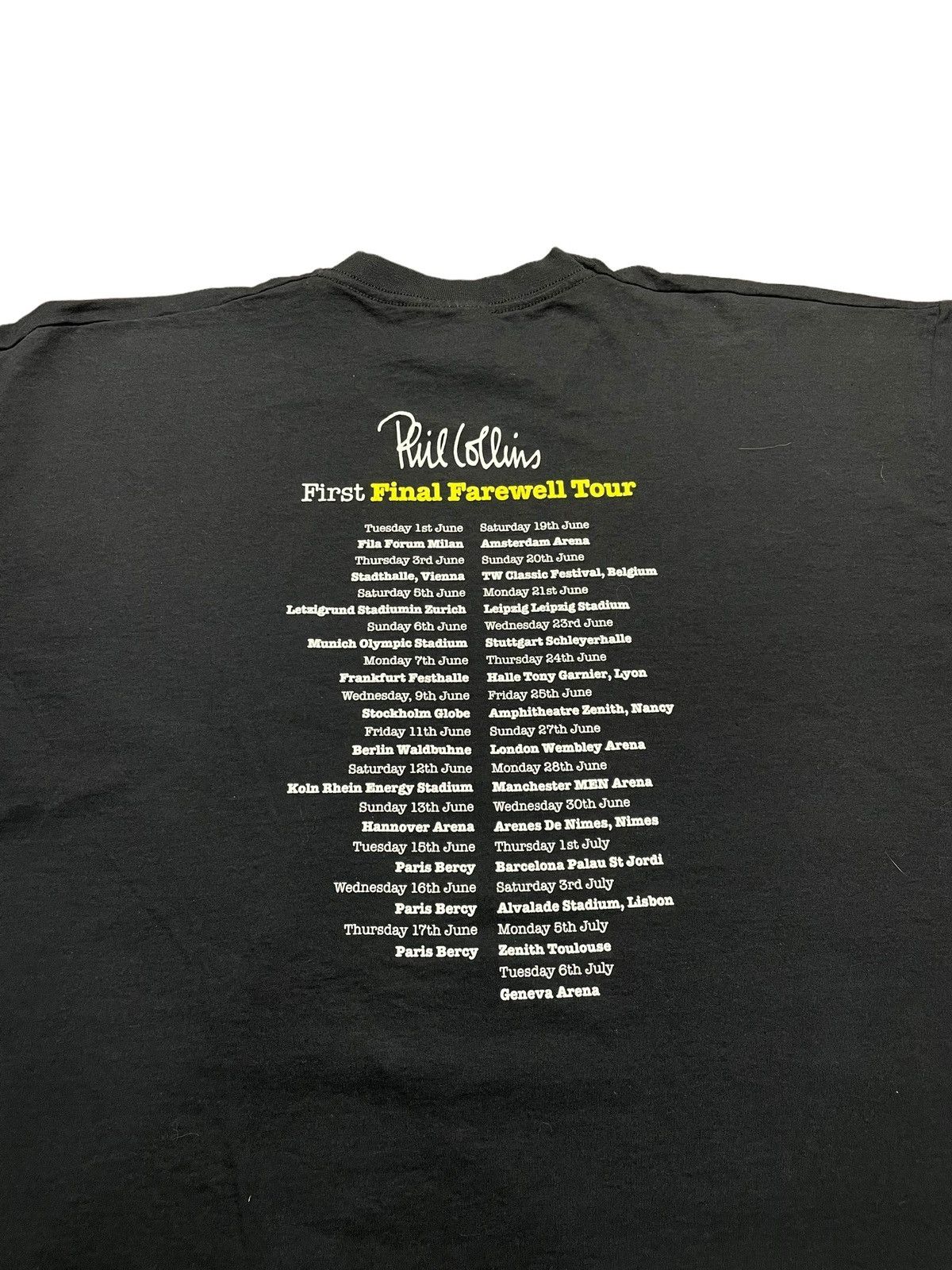 Band Tees × Vintage Vintage Phill Collins First Final Farewell Tour Tee Size US XL / EU 56 / 4 - 2 Thumbnail