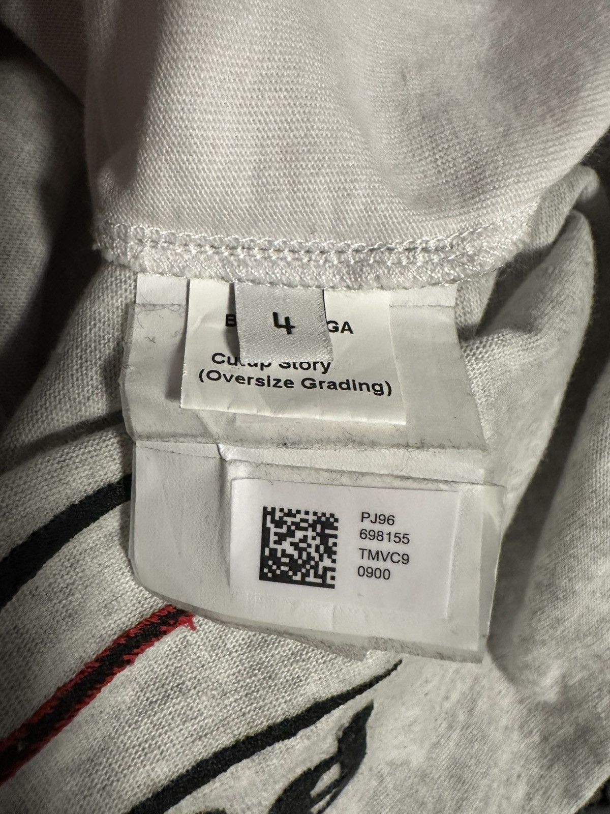 Balenciaga cut up longsleeve sample/prototype