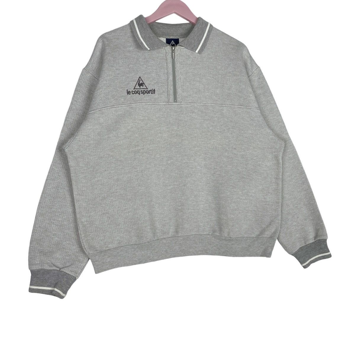 Le Coq Sportif Le Coq Sportif Sweatshirt Half Zip Pullover Jumper Size US L / EU 52-54 / 3 - 4 Thumbnail