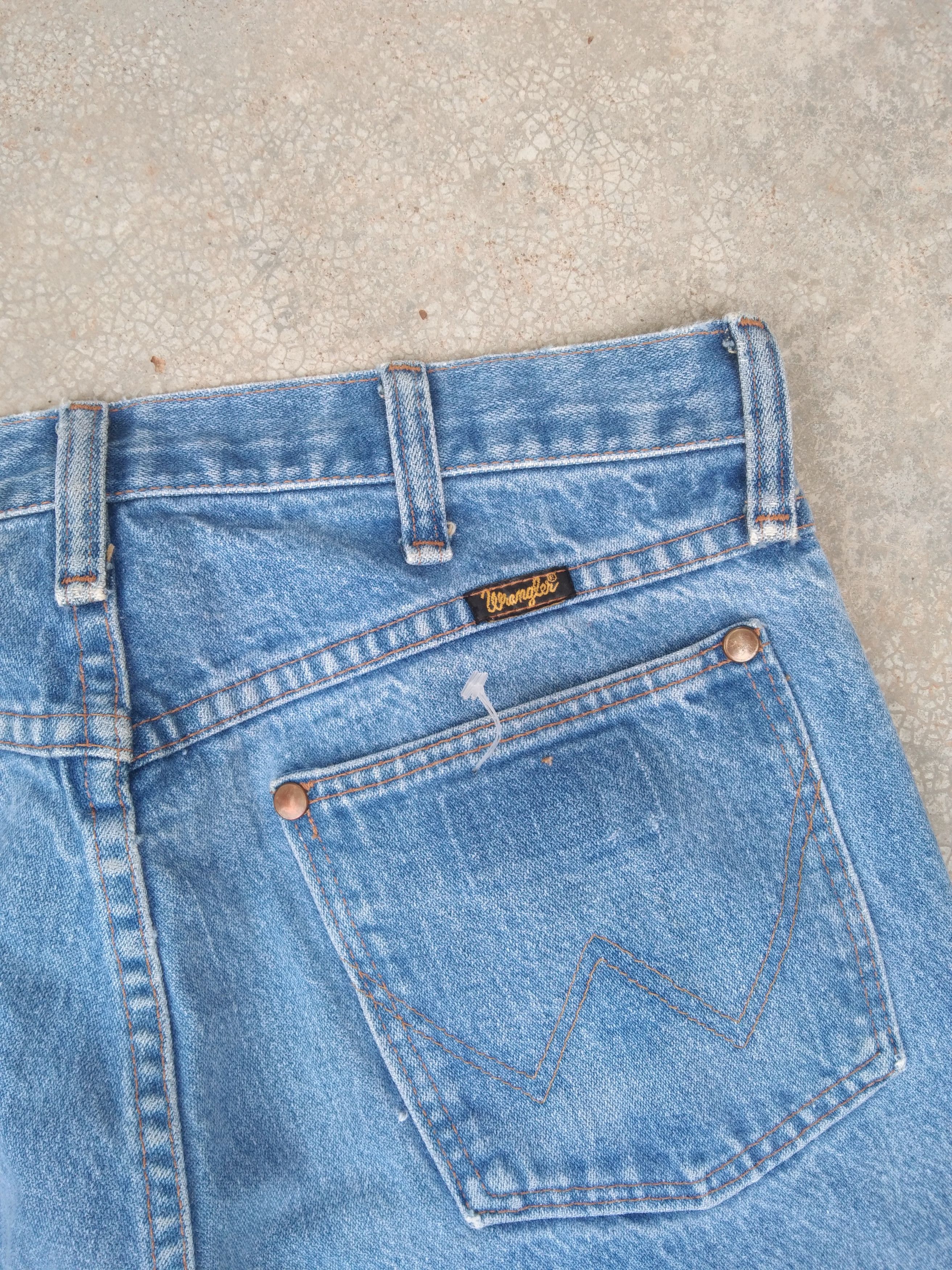 Wrangler 80s Vintage Wrangler Made In USA Distressed Jeans 30x35 Size US 30 / EU 46 - 3 Thumbnail