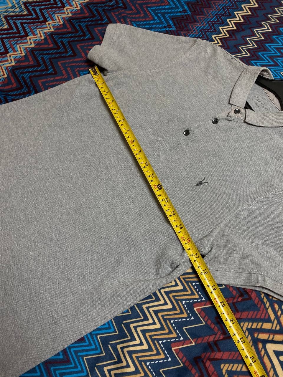 Allsaints Streetwear T-Shirt Allsaints gray polos Y2K Vintage Size US M / EU 48-50 / 2 - 10 Thumbnail