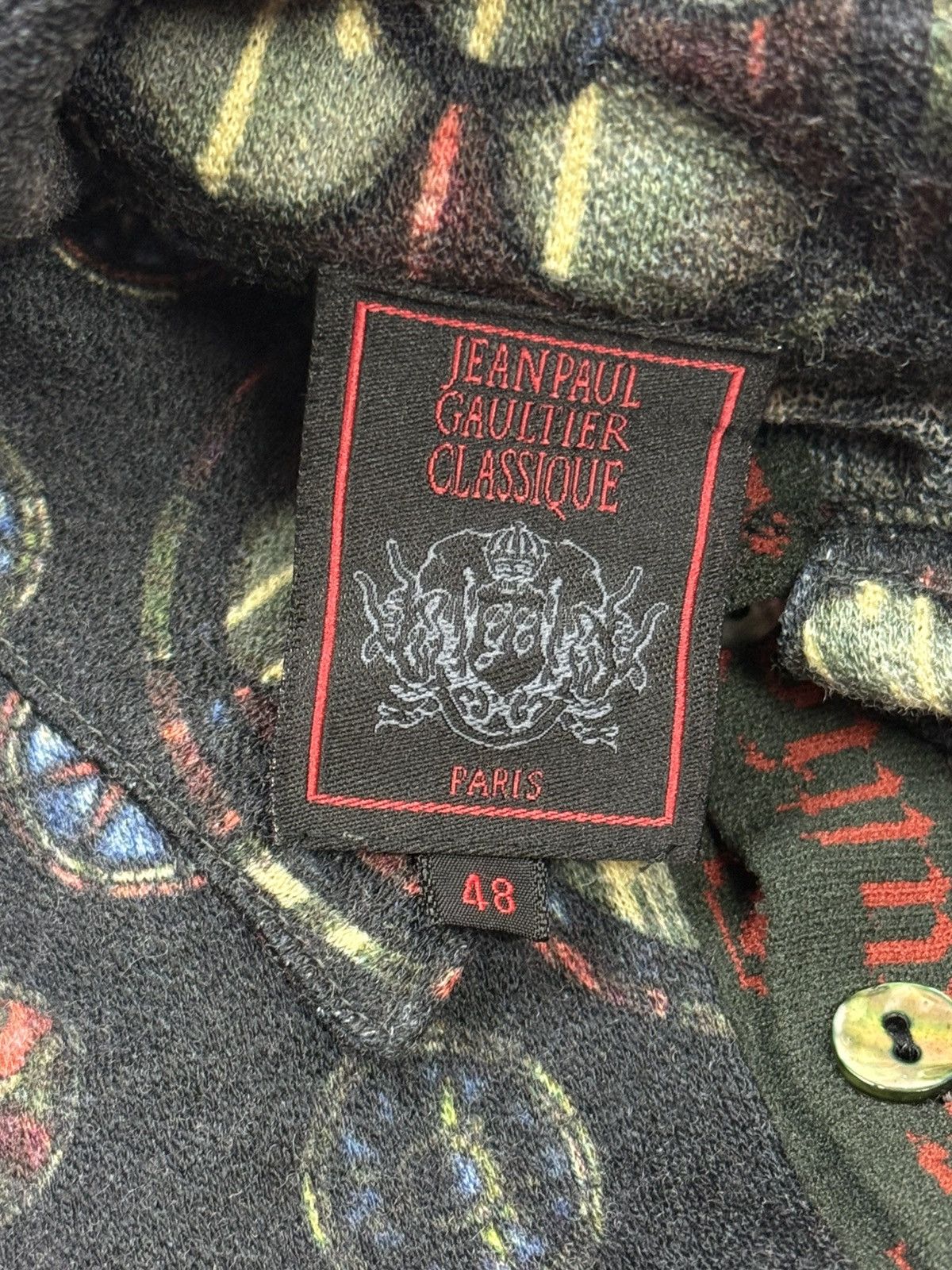 Jean Paul Gaultier Jean Paul Gaultier AW98 Catherdral Stained Glass Mesh Shirt Size M / US 6-8 / IT 42-44 - 8 Thumbnail