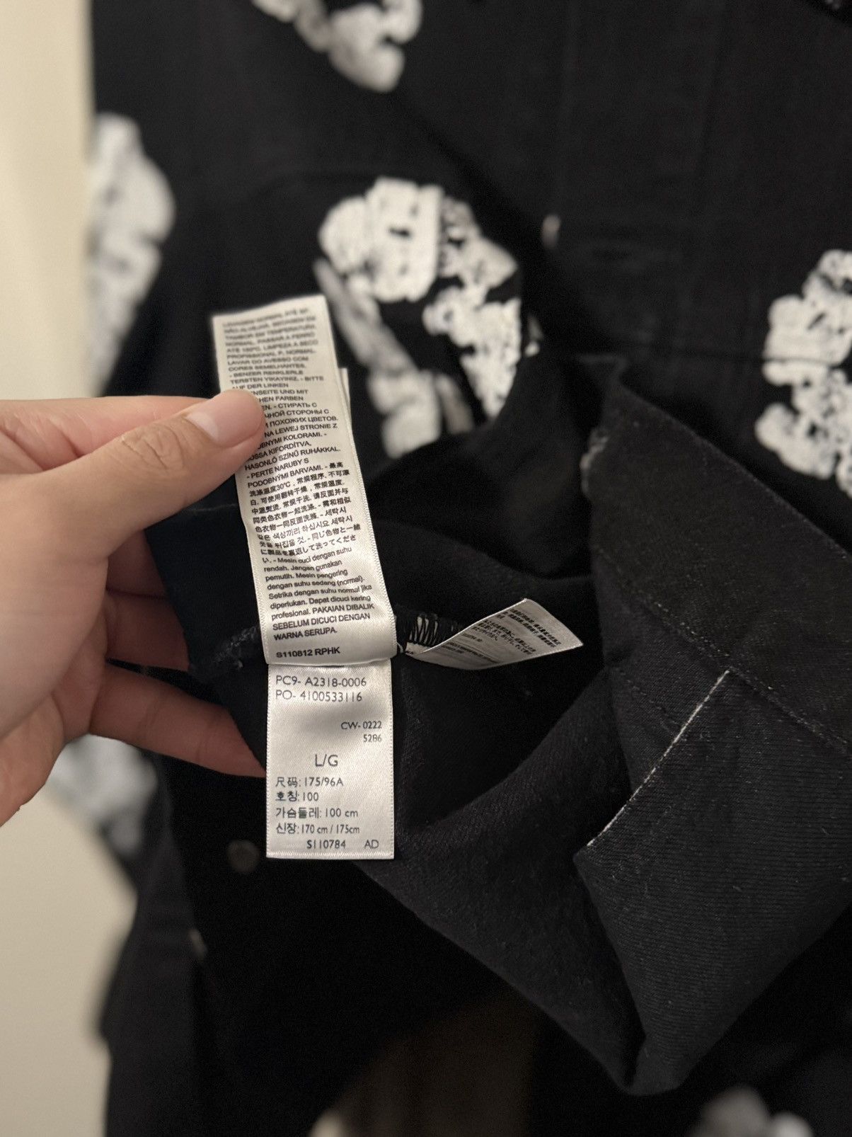DENIM TEARS × Levi's Denim Tears x Levi’s All Over Wreath Black Jacket Size US L / EU 52-54 / 3 - 3 Thumbnail