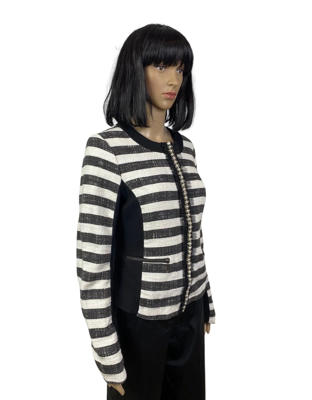 Pinko Pinko Striped Cotton Jacket size IT44 GB12 Size M / US 6-8 / IT 42-44 - 3 Thumbnail