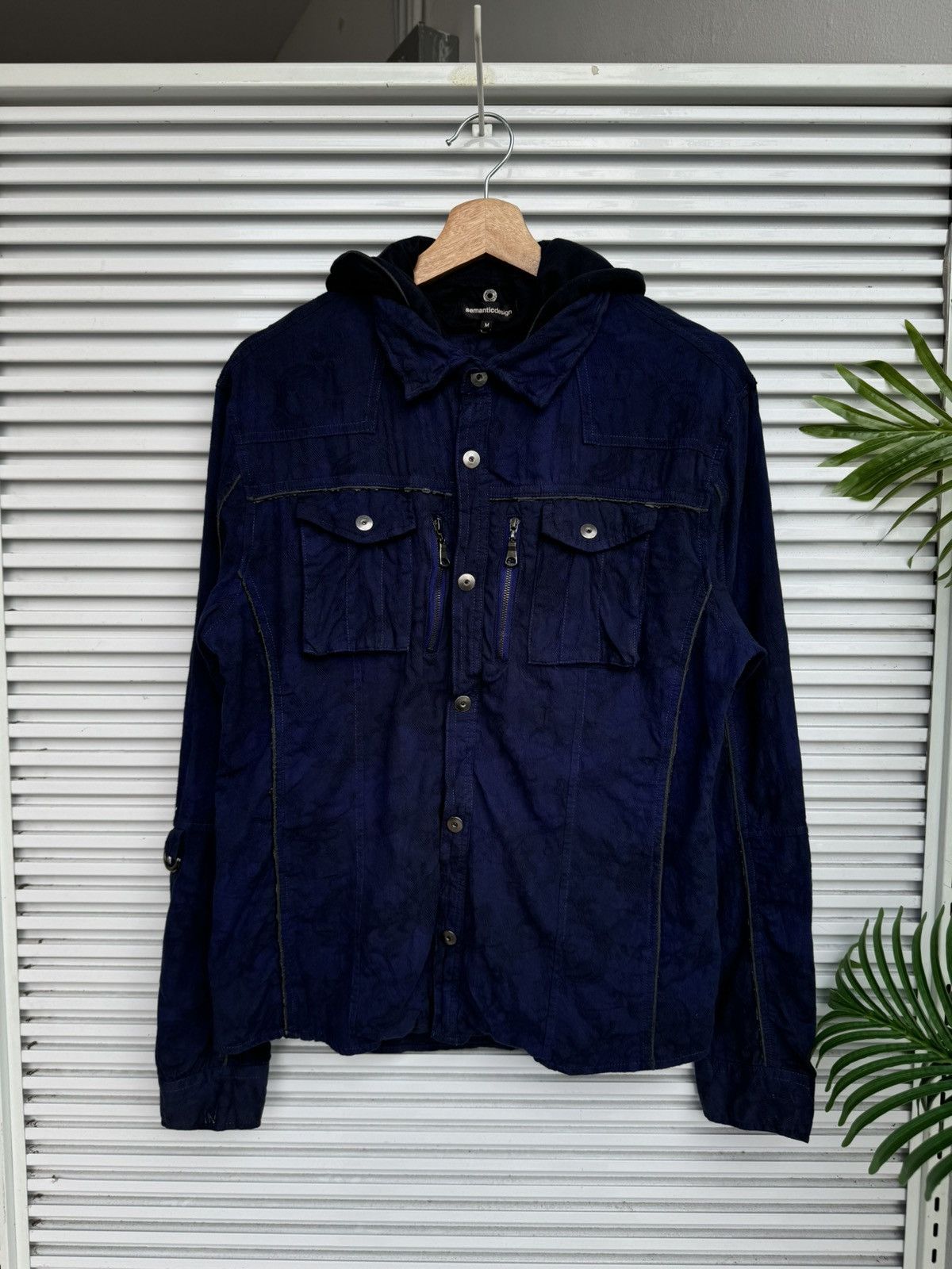 If Six Was Nine Vintage Semantic Design Button Jacket Hoodies Size US M / EU 48-50 / 2 - 2 Thumbnail