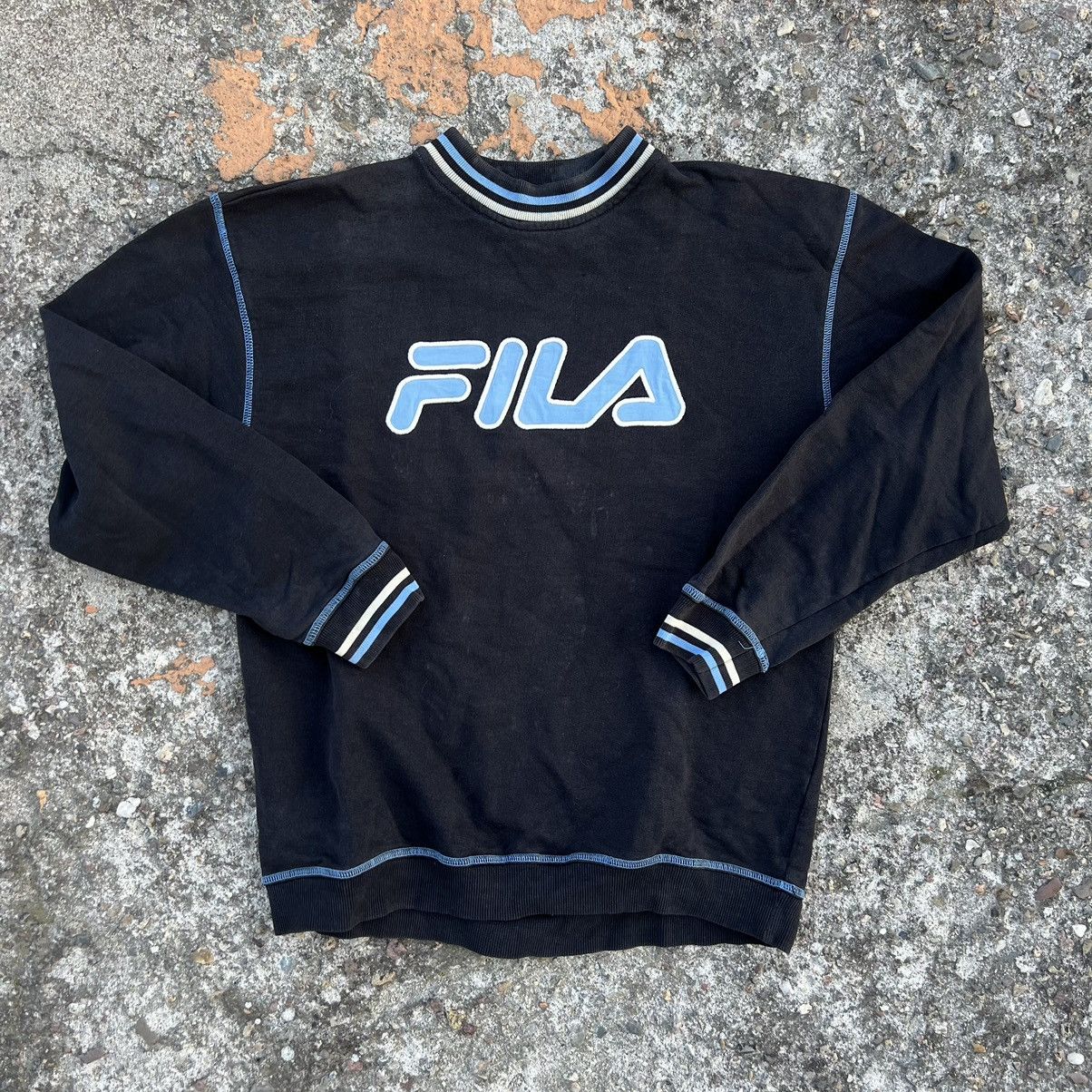 Fila × Vintage X3 Fila Vintage Y2K Streetwear Style Big Logo Sweatshirt Size US S / EU 44-46 / 1 - 1 Thumbnail