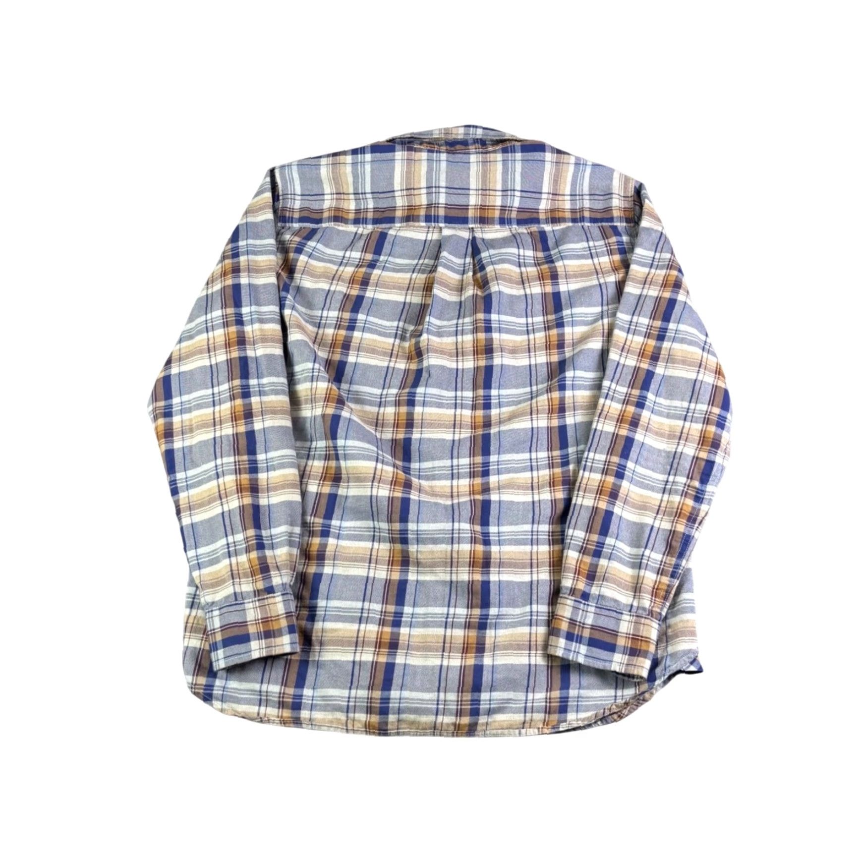 The North Face The North Face Mens Button-Up Shirt Plaid Long Sleeve Blue Tan Brown XS-? Size US M / EU 48-50 / 2 - 2 Thumbnail