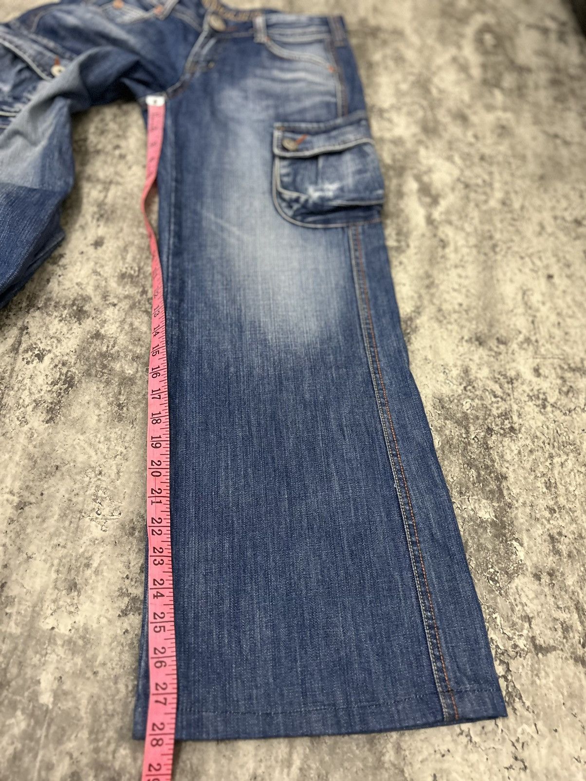 Hysteric Glamour × Japanese Brand × Seditionaries Maro Cate Cargo Baggy Distressed Jeans Size US 30 / EU 46 - 24 Thumbnail