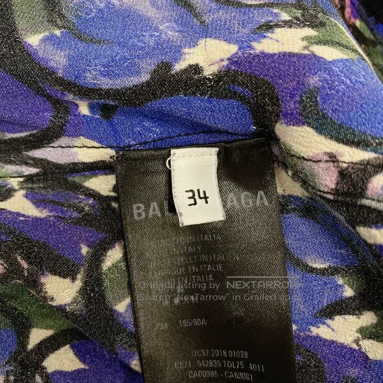 Balenciaga Balenciaga All-over Logo Patterned Shirt, Size 34 Size XXS / US 00 / IT 34 - 8 Thumbnail