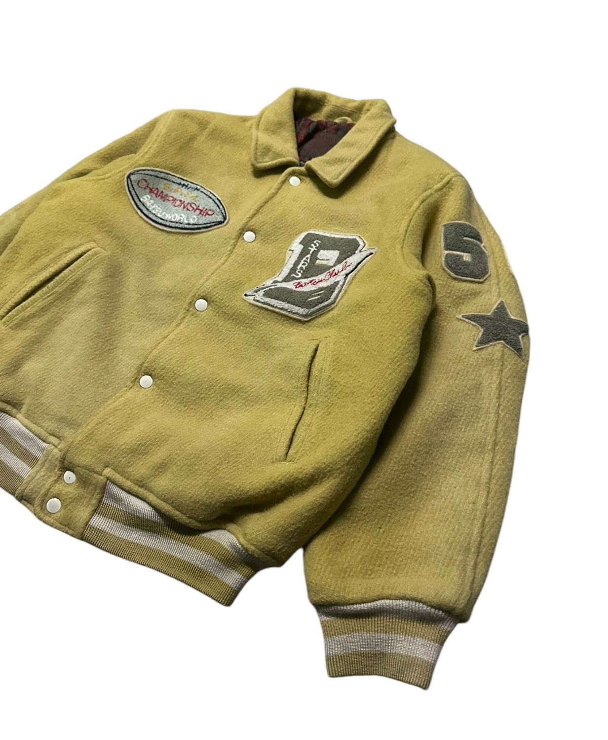 Vintage Men’s Bat-su championship football wool varsity jacket Size US M / EU 48-50 / 2 - 4 Thumbnail