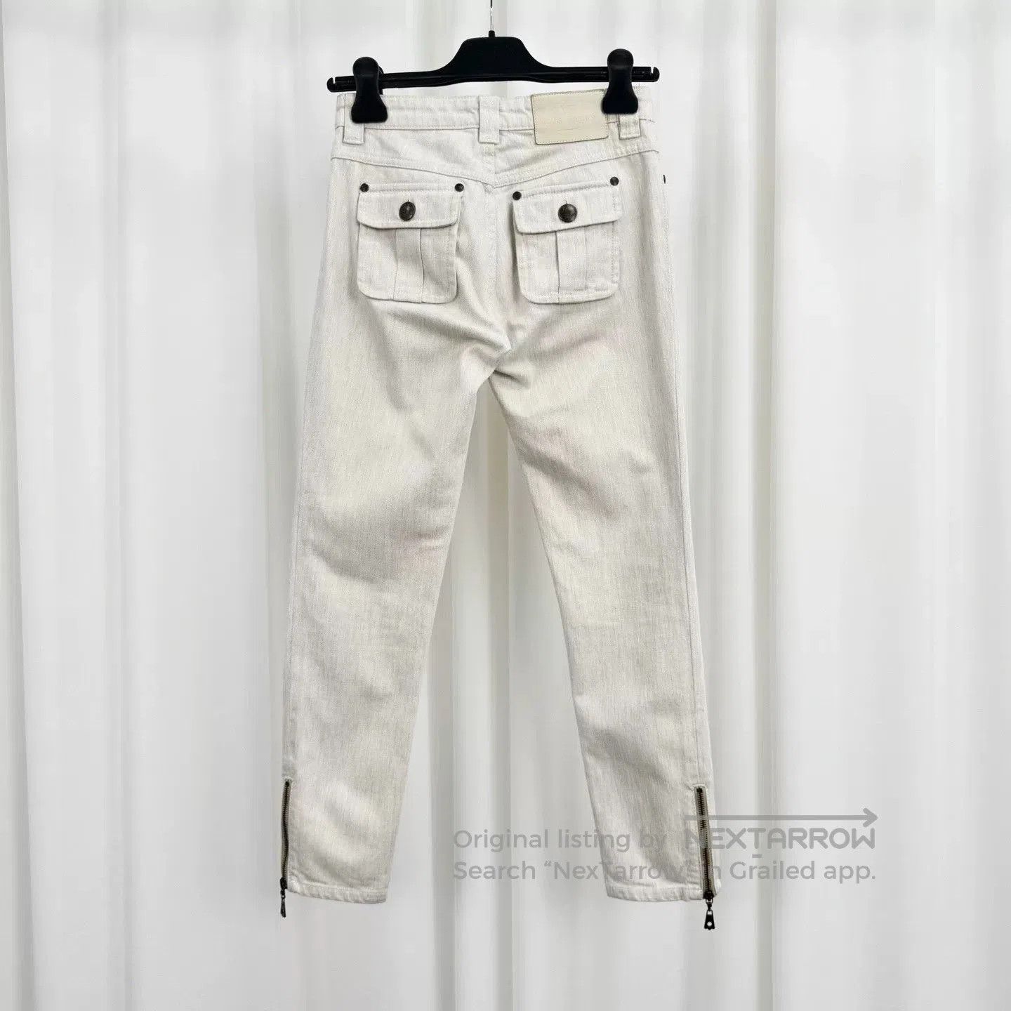 Louis Vuitton louis vuitton gray embroidered denim pants. Size US 34 / EU 50 - 2 Thumbnail
