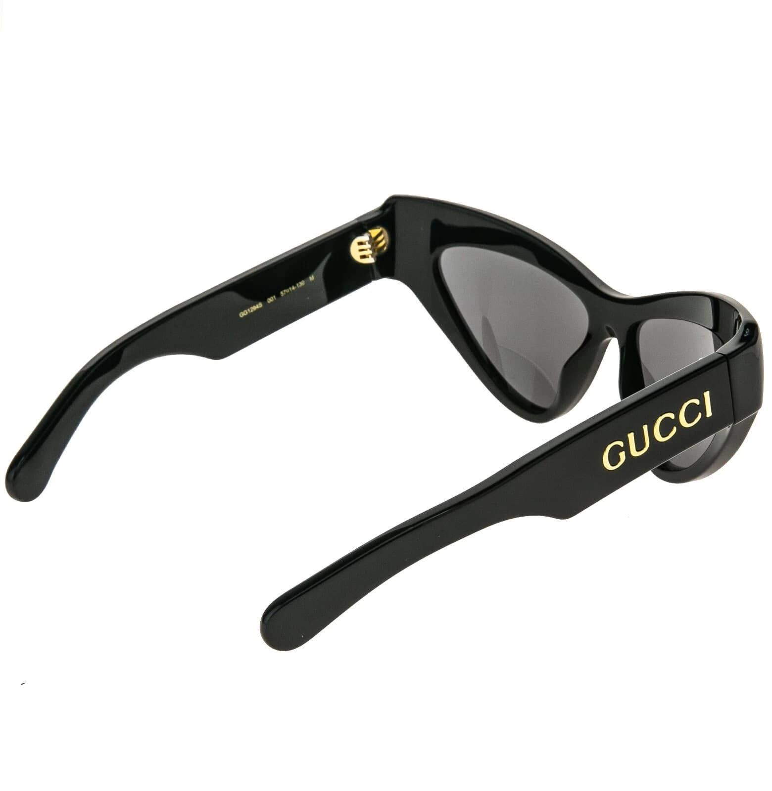 Gucci GUCCI GG1294 Black Bold Retro 1294 Fashion Sunglasses 001 Size ONE SIZE - 6 Thumbnail