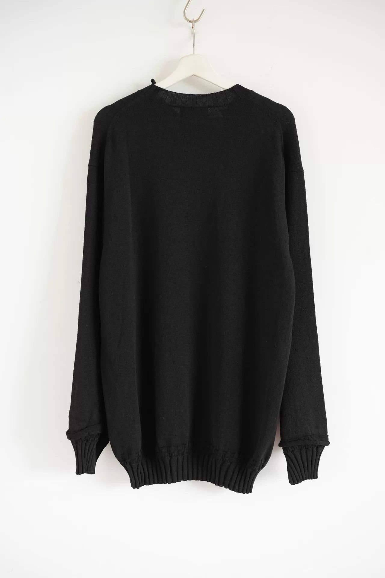 Yohji Yamamoto Yohji Yamamoto 24AW Mens Ripped Knife-Cut Wool Sweater Size US L / EU 52-54 / 3 - 2 Thumbnail