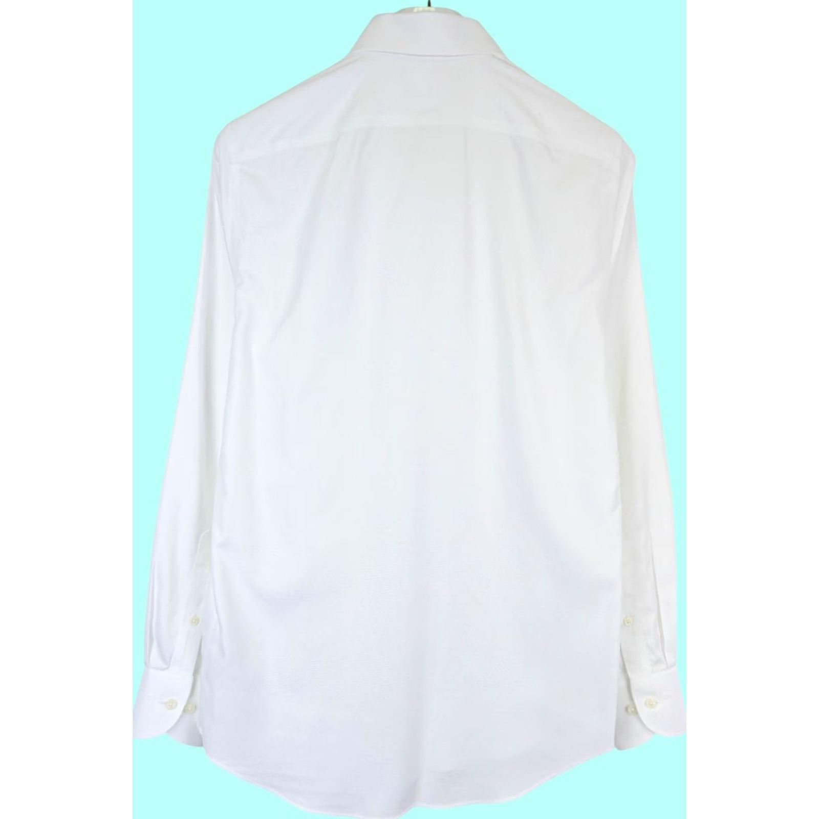 Suitsupply Suitsupply Traveller Slim Fit Formal Shirt Men's 38/15 White Spread Collar Shirt Mens Slim 100% Cotton Long Sleeve Dress Shirt Size 38R - 2 Thumbnail